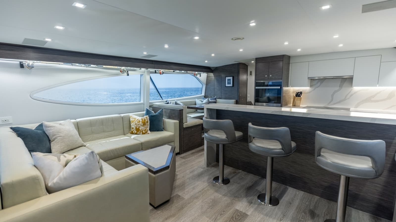 2021 65 Hatteras GT On the DL Salon-Galley (6)