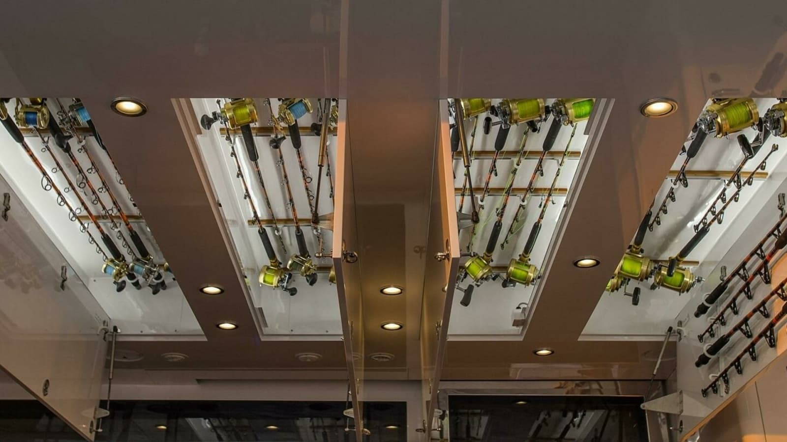 2019 Nordlund 115 Expedition Yachtfisher "Cazador" - Rod Storage Ceiling Display