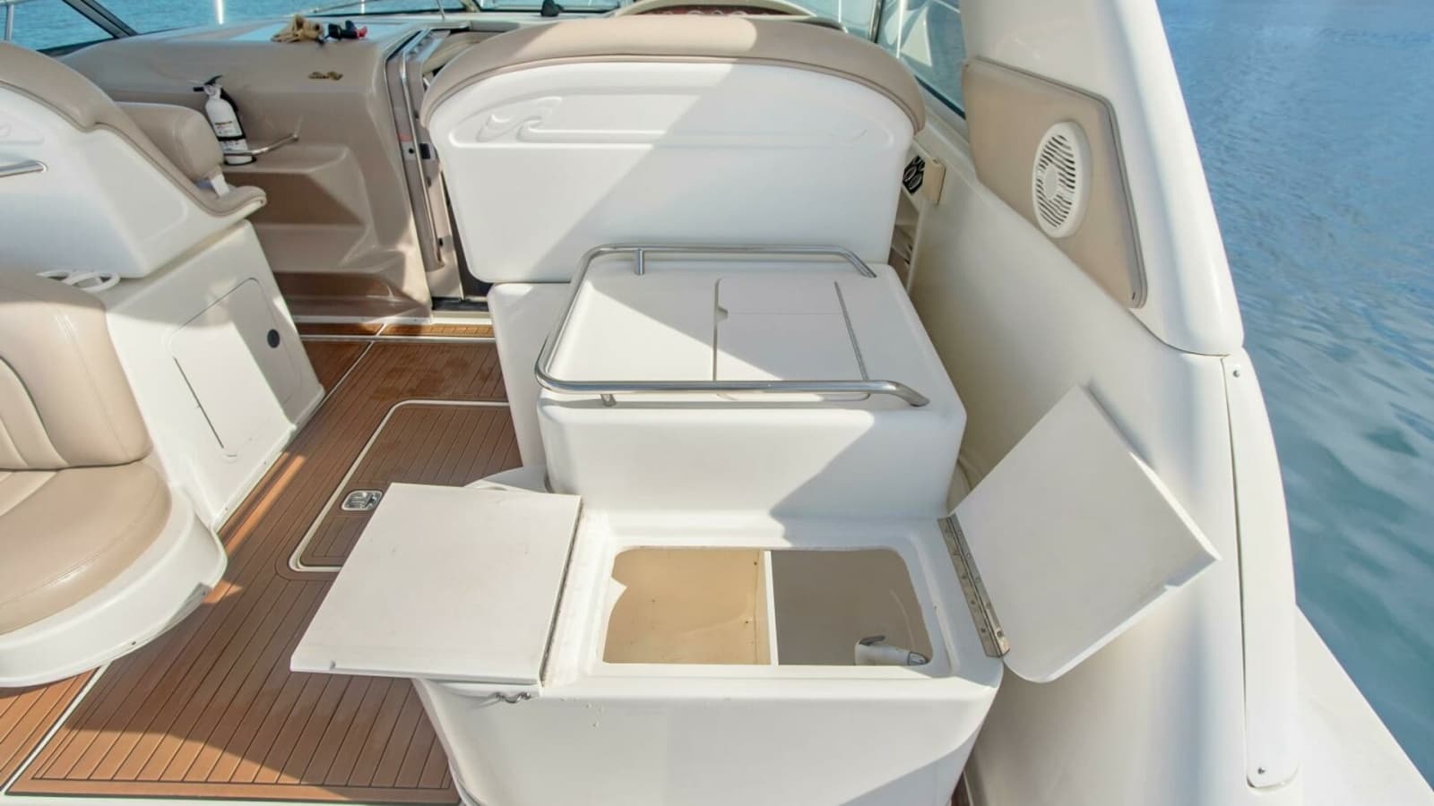 2000 Sea Ray 370 Express Cruiser "Sandie Lee" - Cockpit Seating with Storage