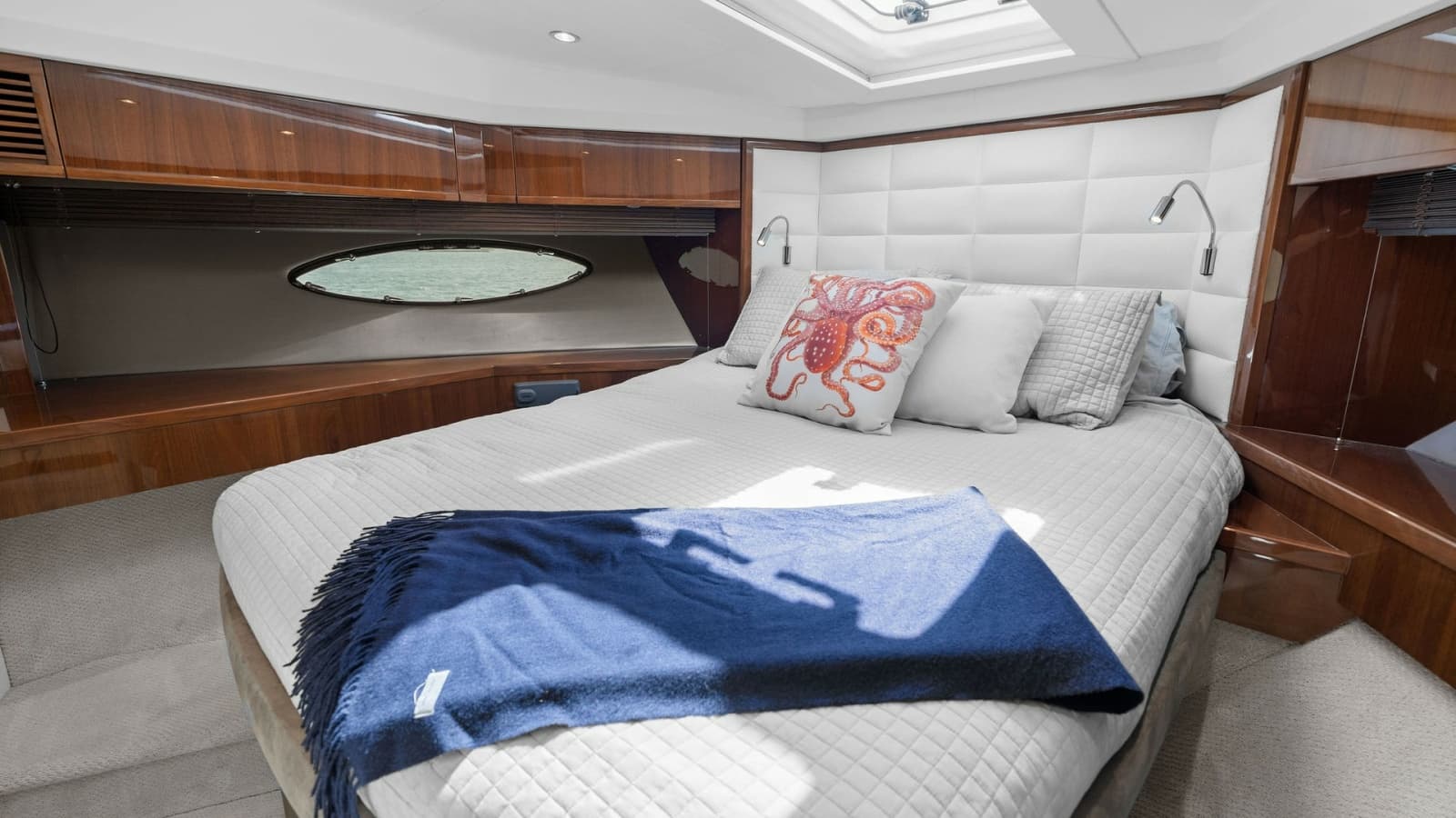 Forward Stateroom with Skylight