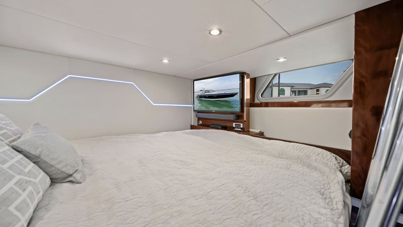 Master Stateroom with Modern Accents