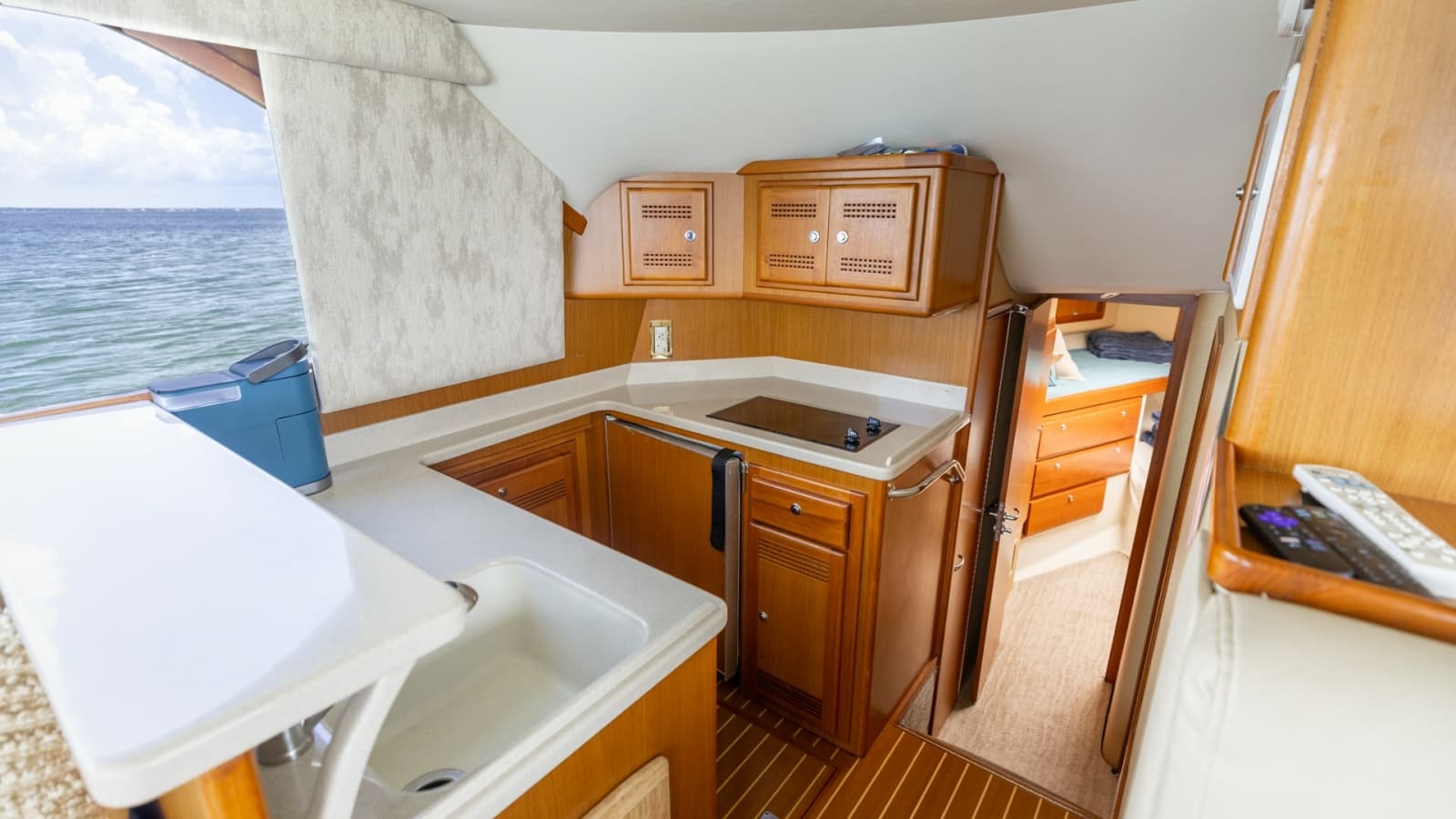 Galley and Cabin Entrance View