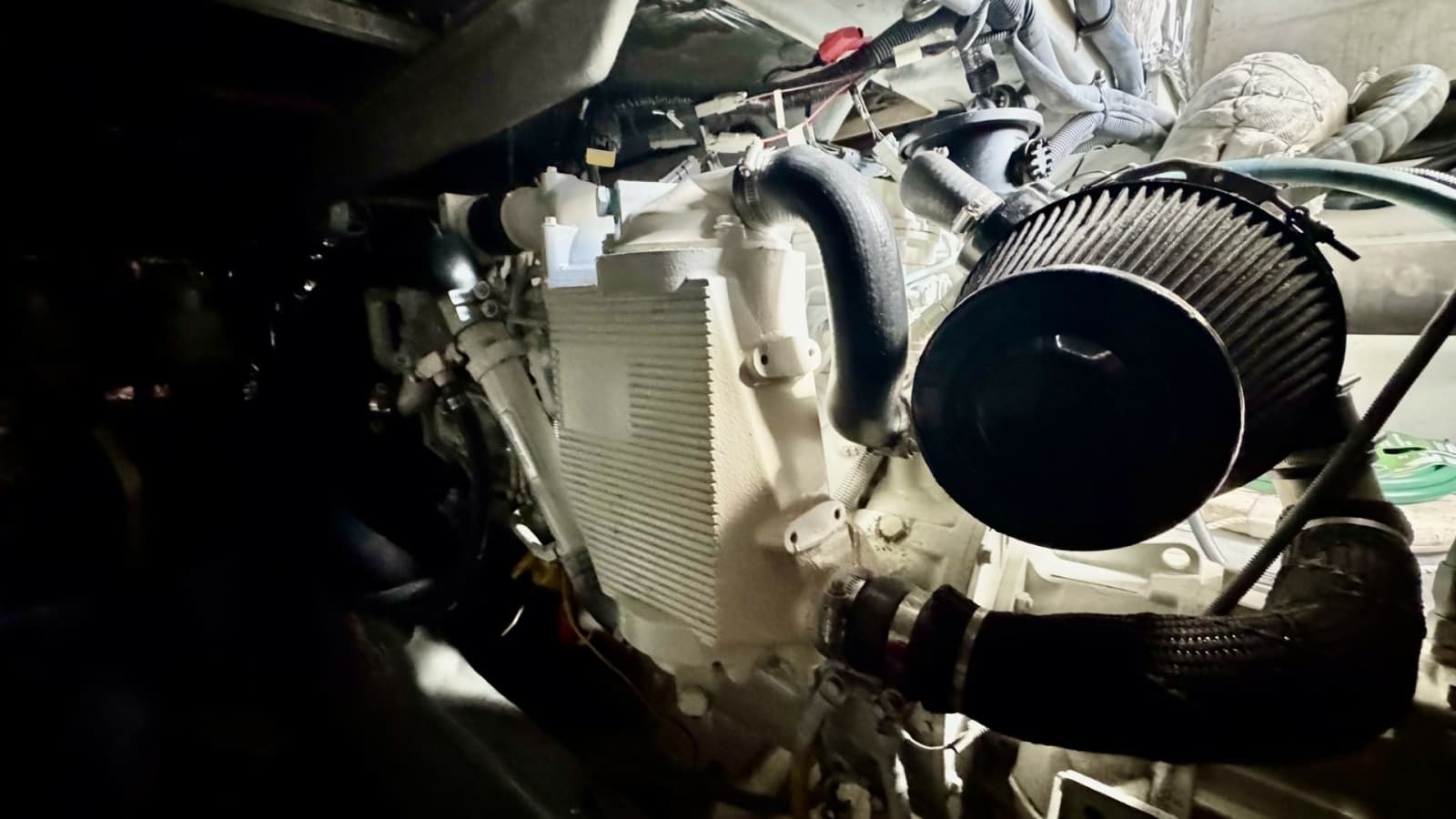 Engine Room with Diesel Engine