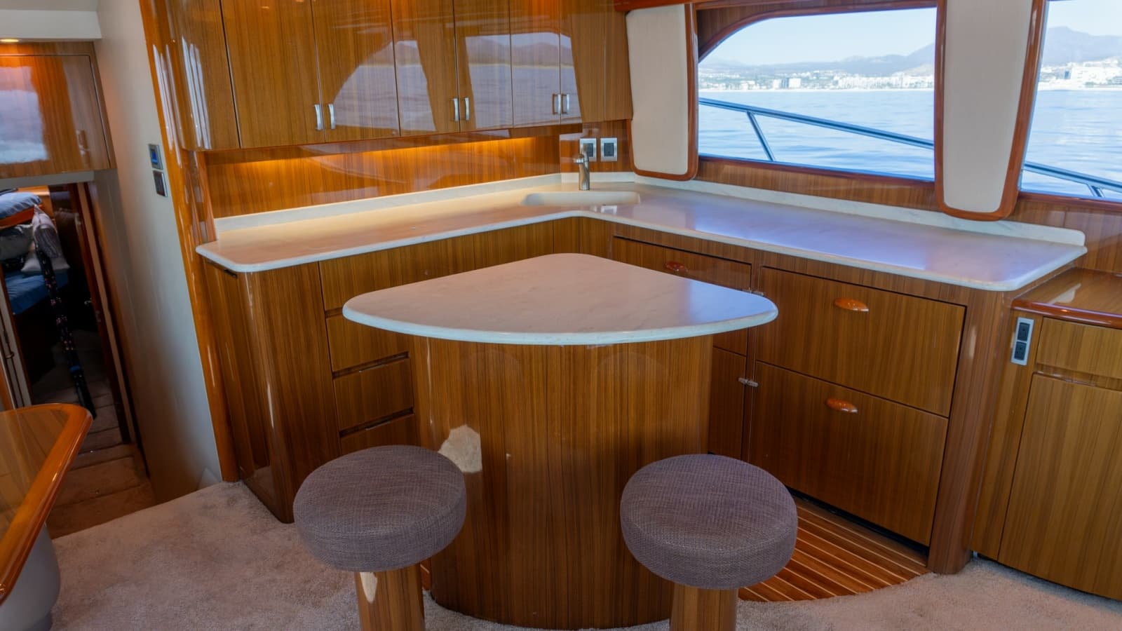 2009 Viking 50 Convertible "Jammin" - Galley