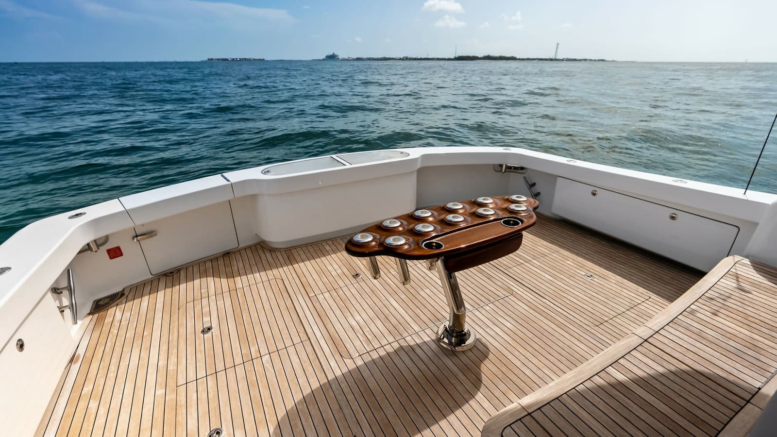 Spacious Aft Deck with Teak Flooring