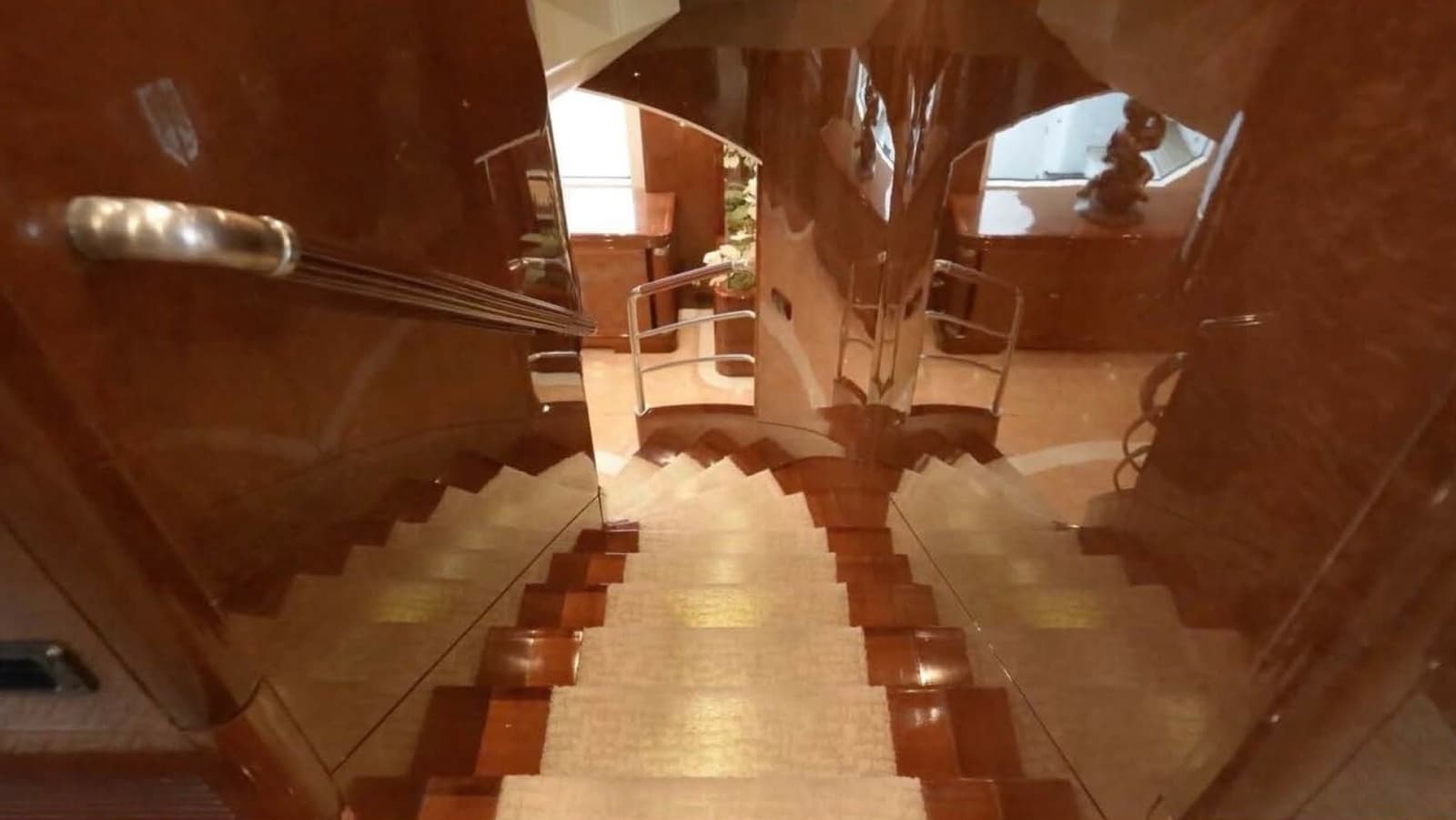 Benetti 145 Domani - Interior Main Deck Grand Staircase