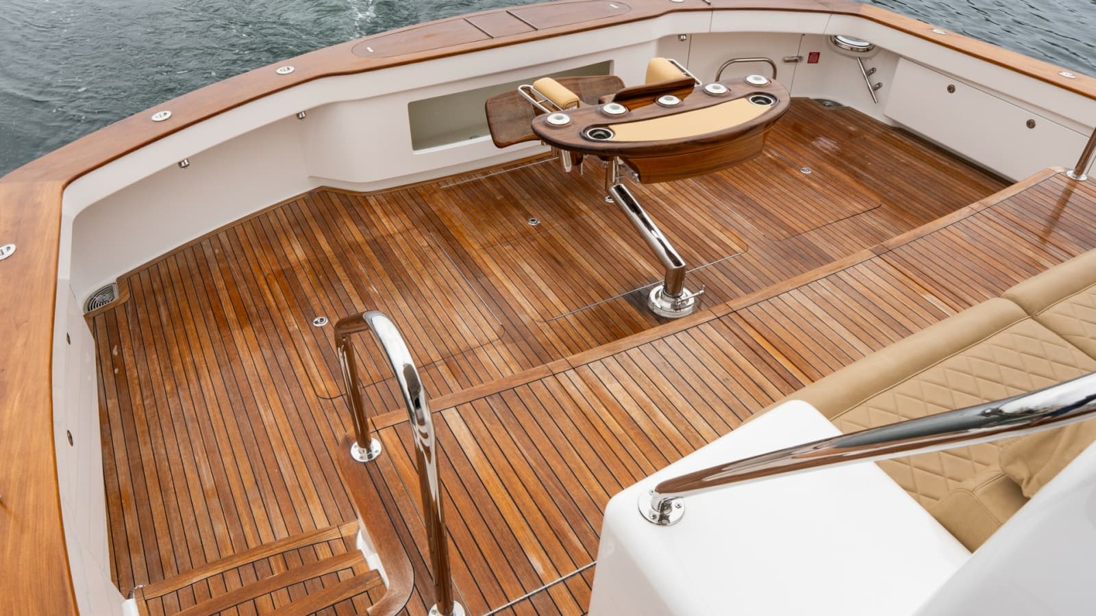 2020 Viking 92 Skybridge "After Midnight" - Teak Cockpit with Fishing Station