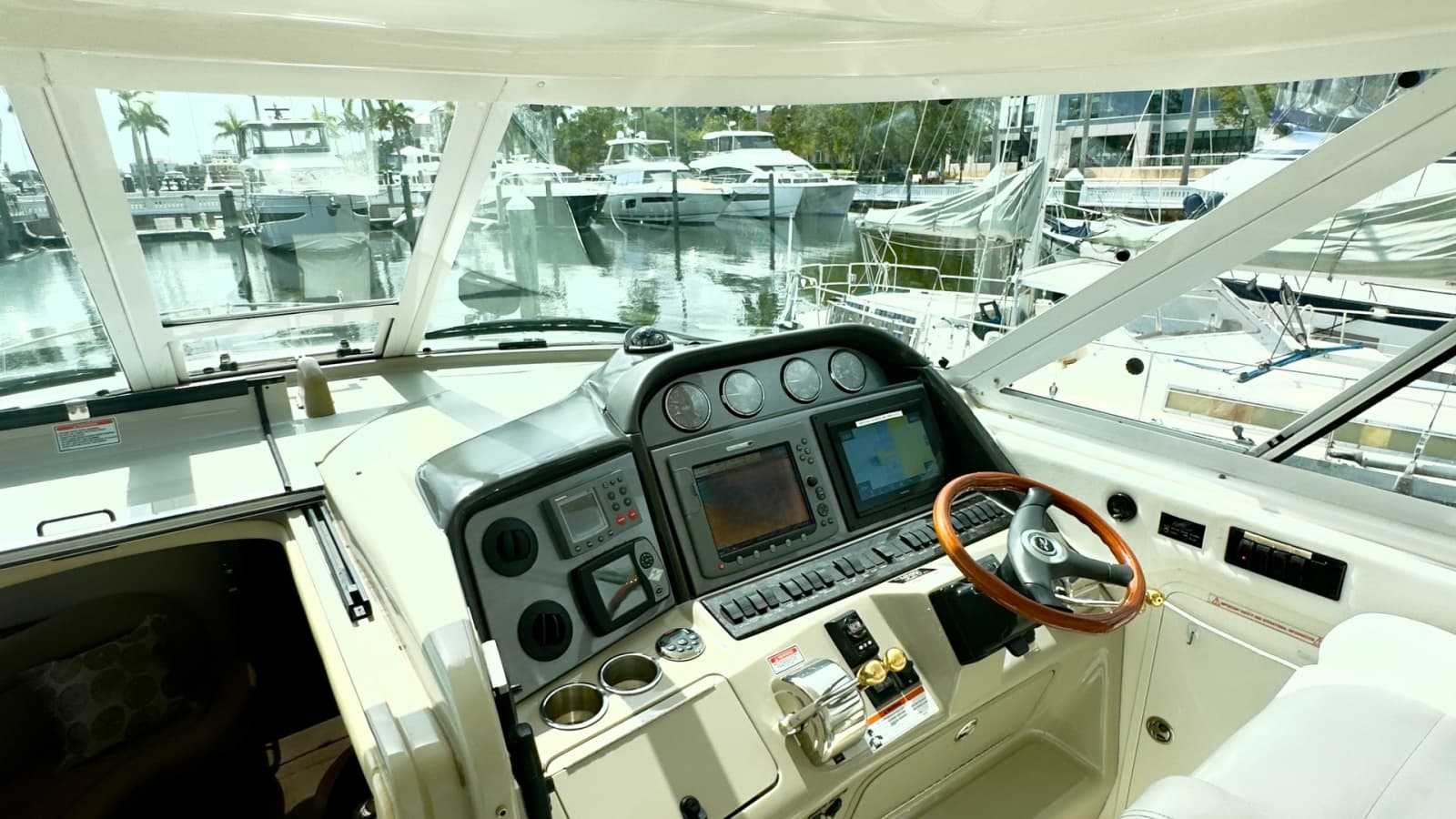 Helm Station with Electronics Display