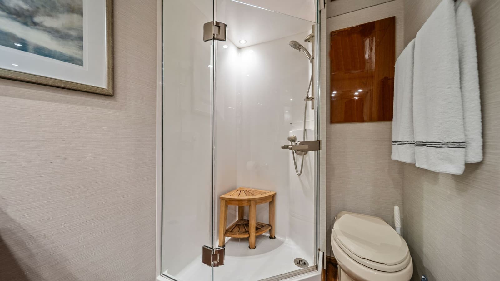 Elegant Ensuite Bathroom with Shower