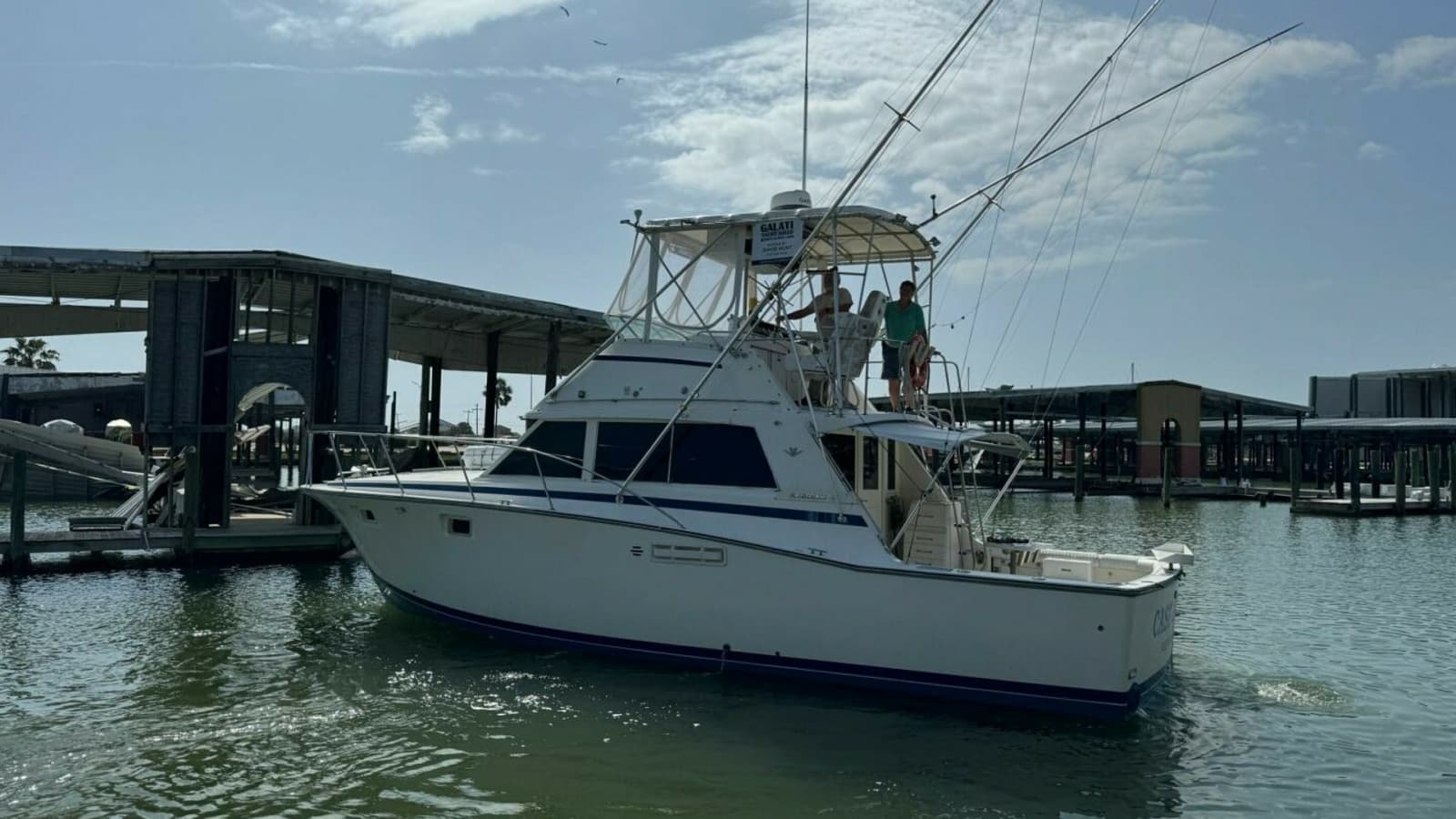 1983 Bertram 385 Convertible- Cast Off II- Port Aft