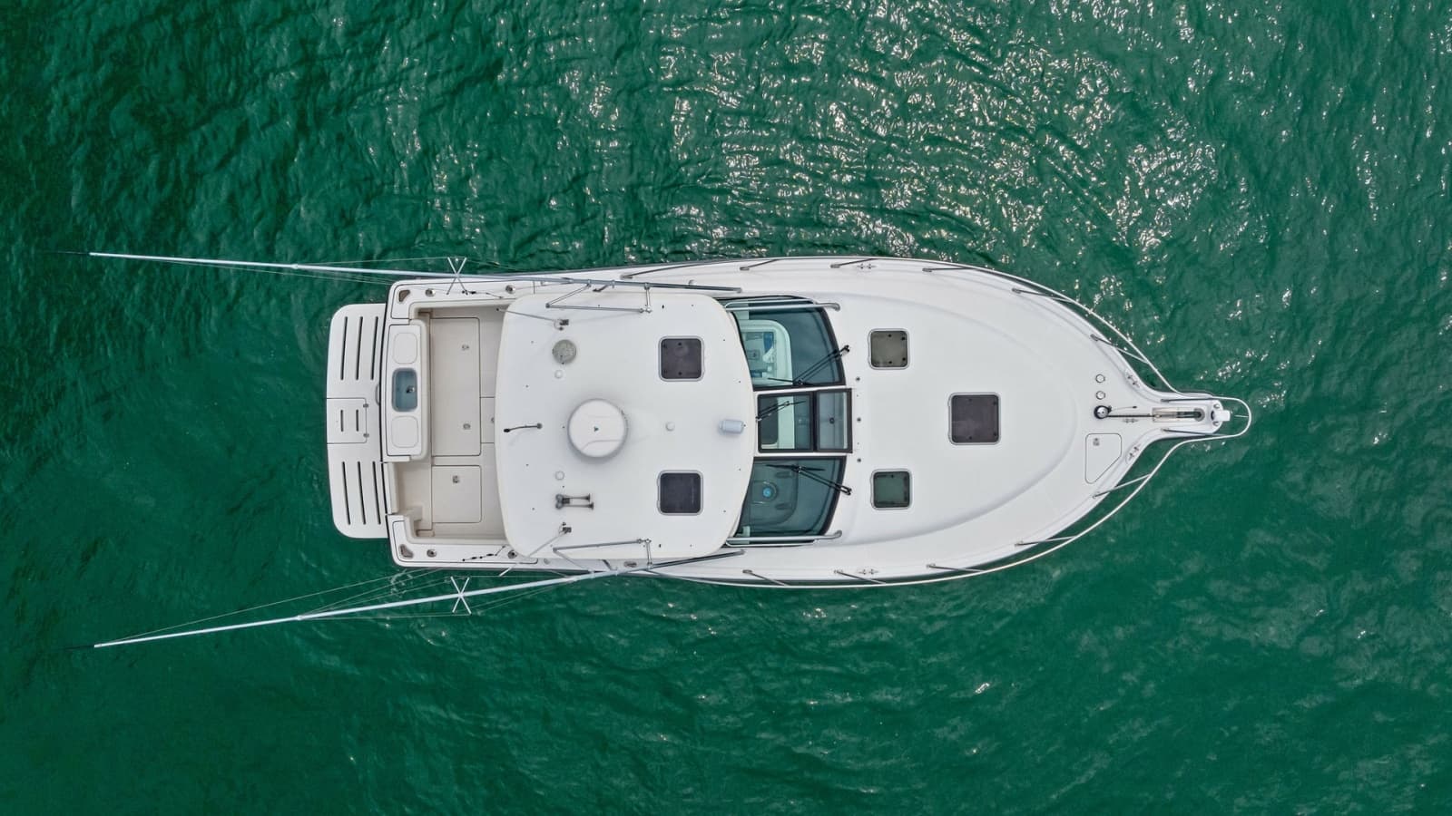 Aerial View of Tiara 32 Open