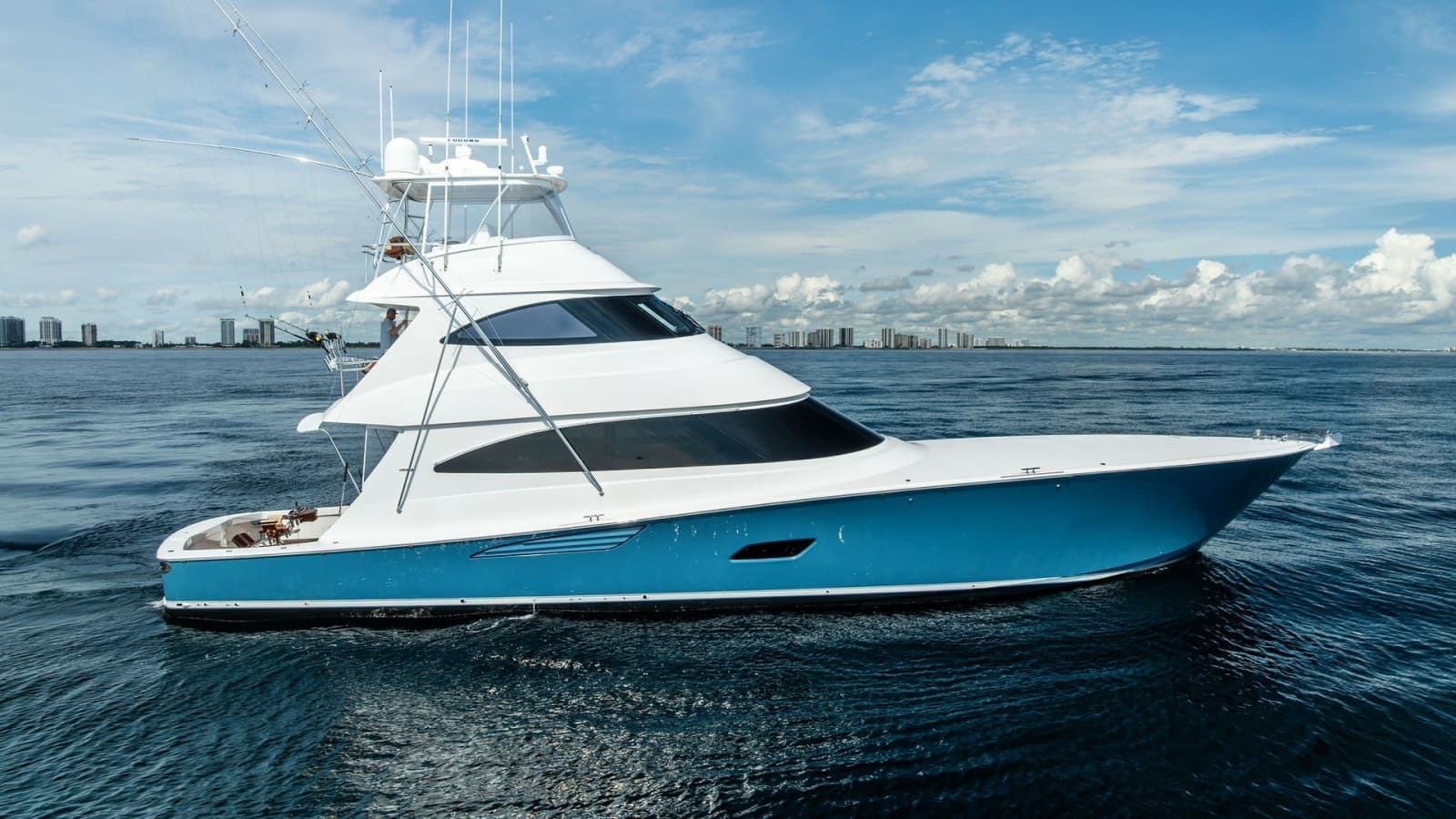Starboard Profile of Viking 80 Convertible