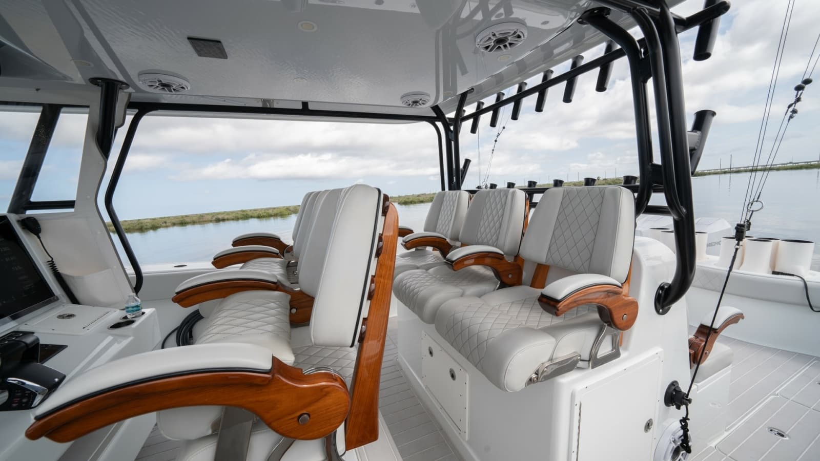 Helm Seating and Console Area