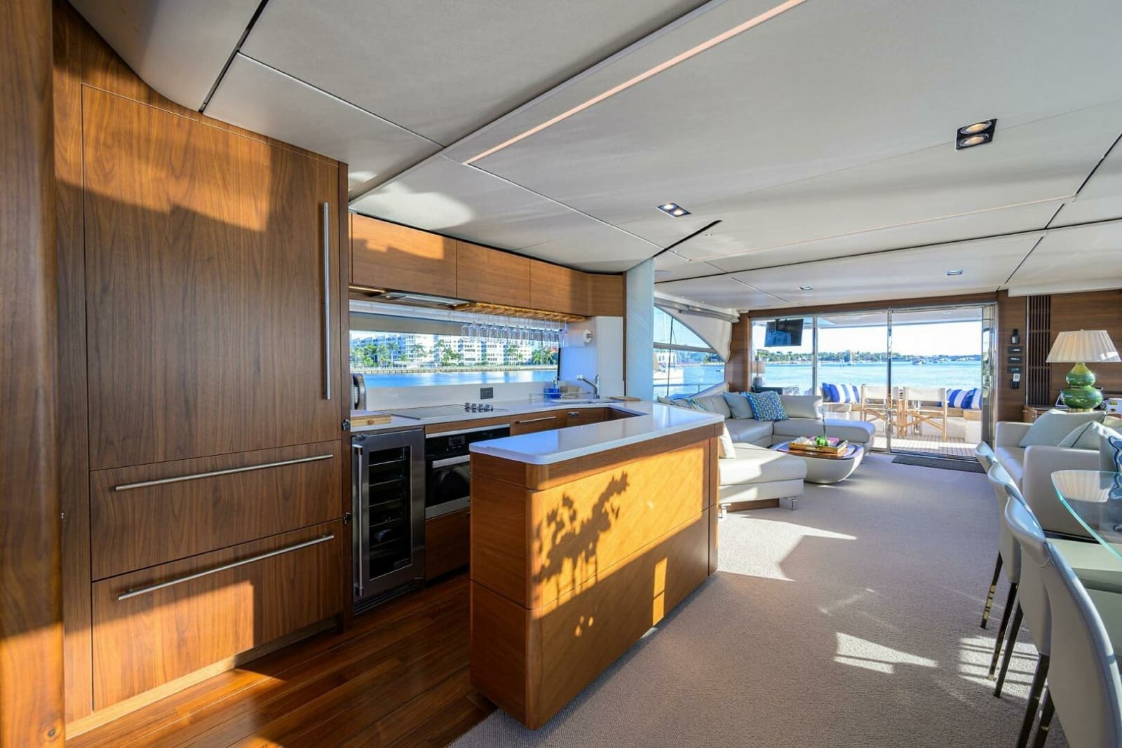 Princess Y78 - Janie II - Galley and Dining