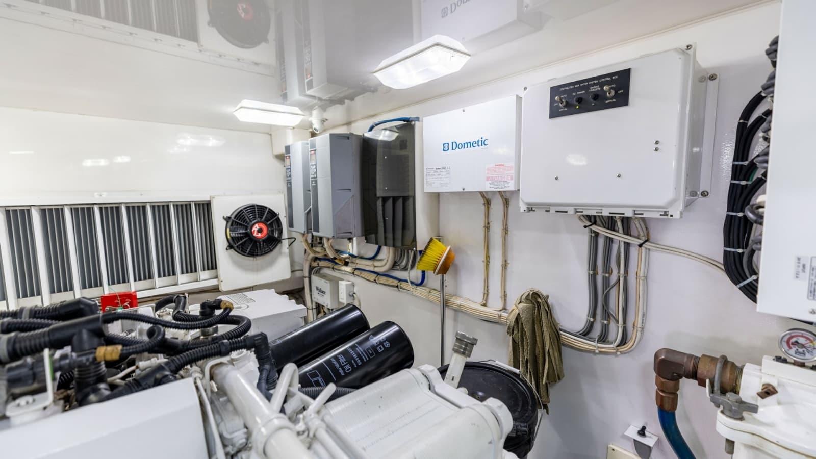 Engine Room with Electrical Panels