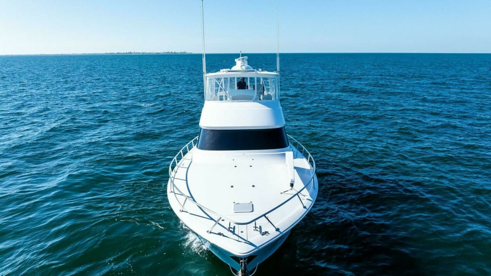 Bow View of Viking 58 Convertible