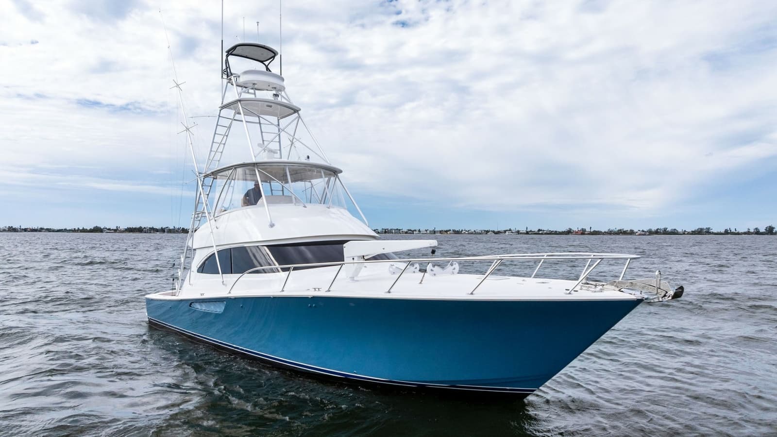 Bow View of Viking 55 Convertible