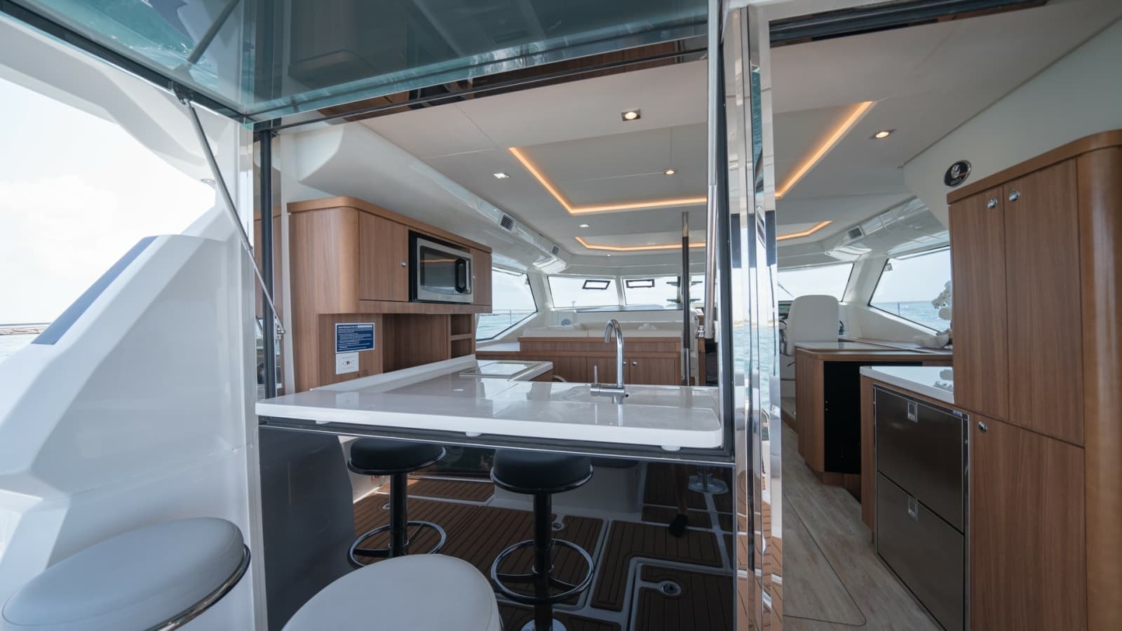 Spacious Galley and Salon Area