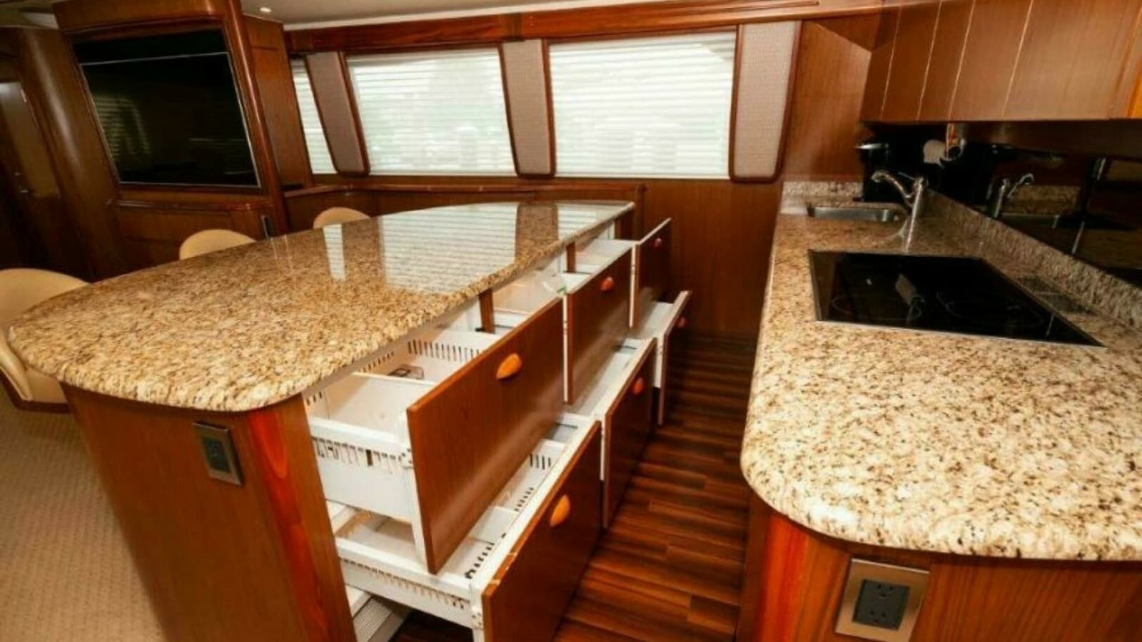 2012 76 Viking Sky Bridge Barefoot Drive Galley (4)