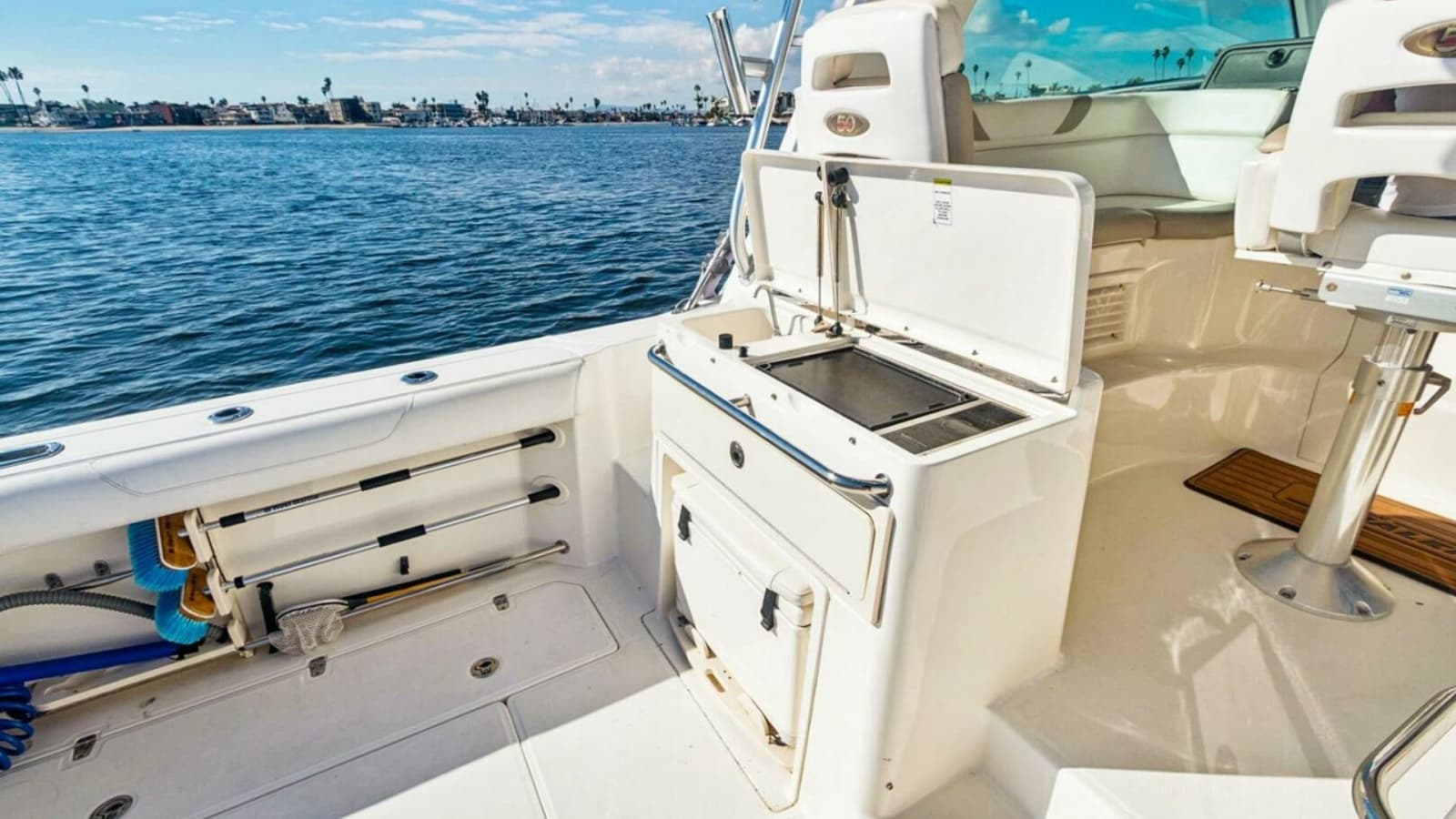 Cockpit with Bait Prep Station