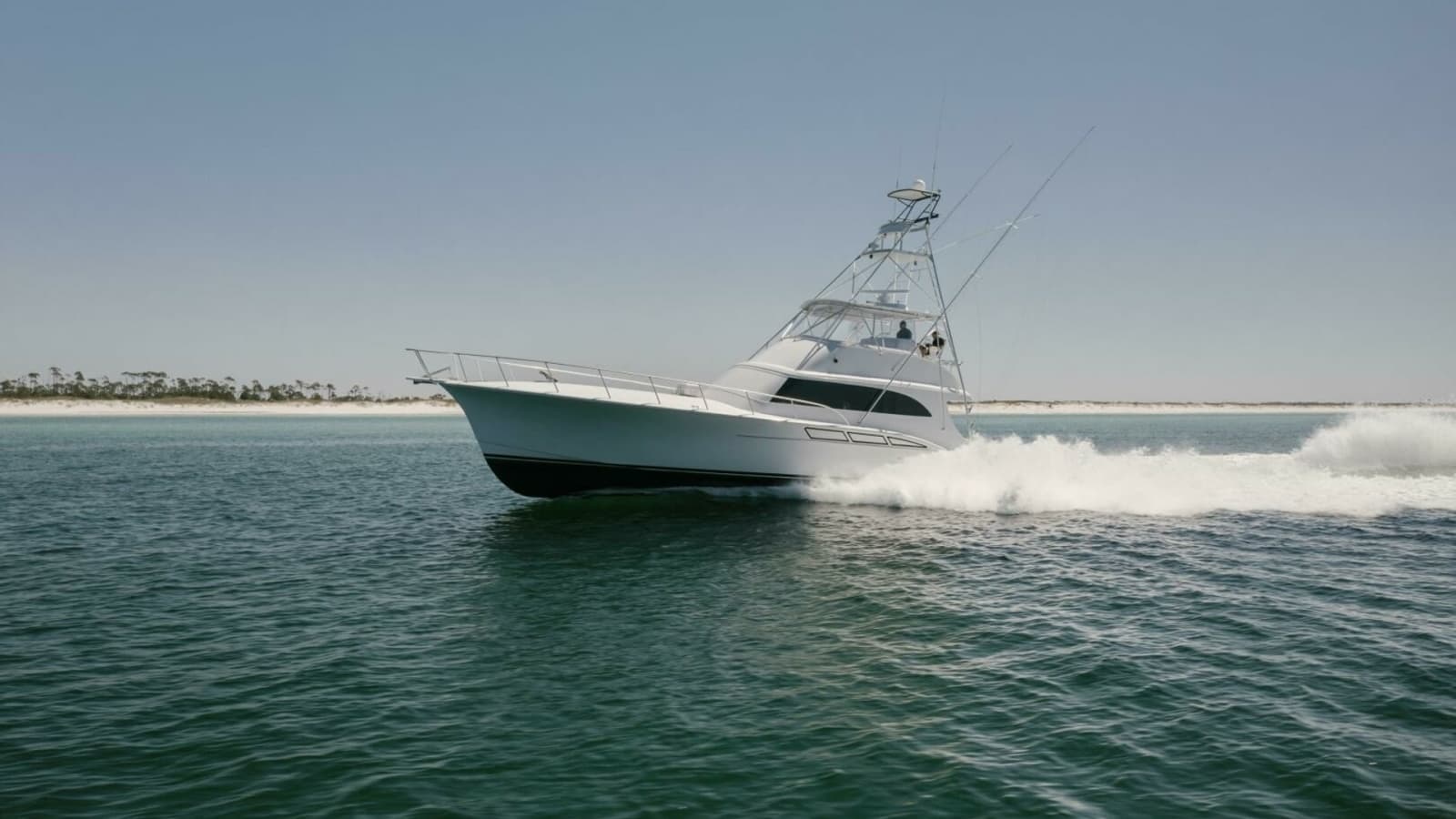 1998 Miller Marine 60' Convertible CAT'N'AROUND-Port Running