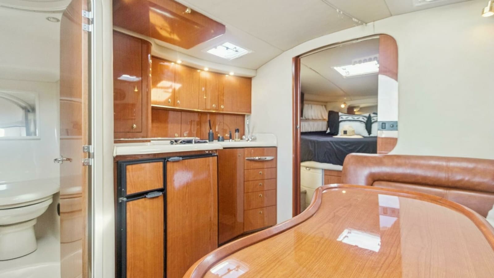 2000 Sea Ray 370 Express Cruiser "Sandie Lee" - Galley and Dinette Area