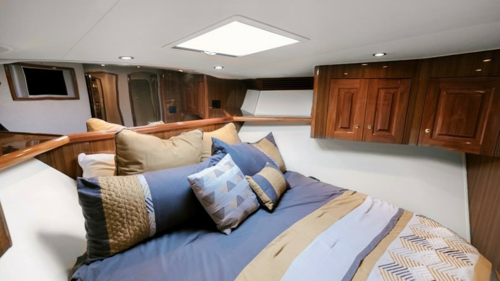 2006 Viking 74 Enclosed Bridge "KickBack" - Forward Stateroom
