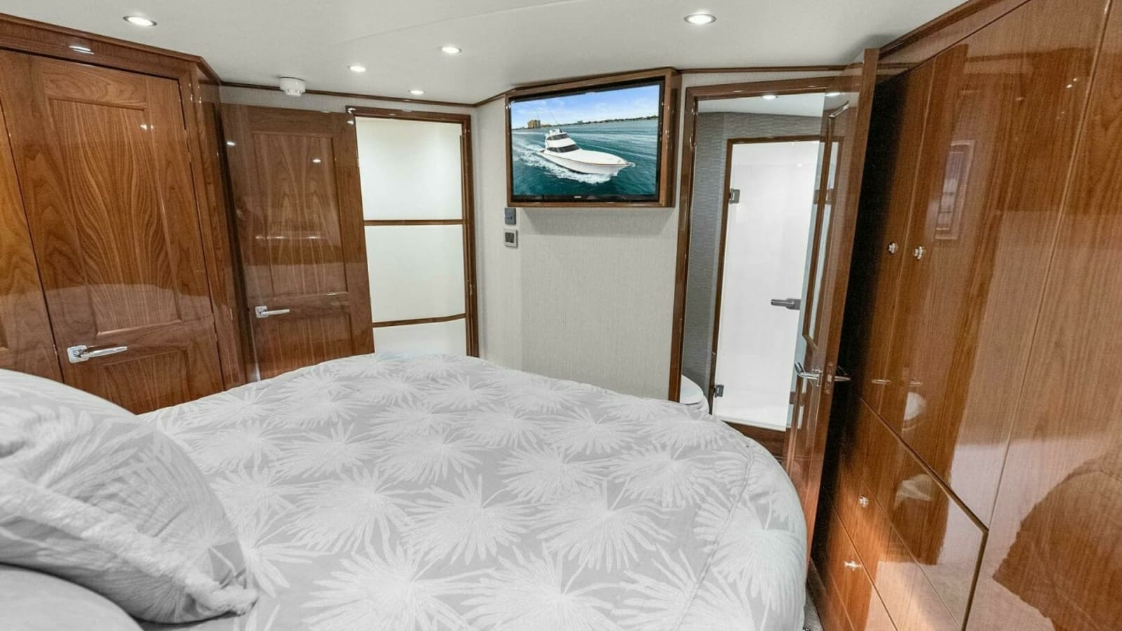 2022 Viking 68 Enclosed Bridge- PIPE DREAM- Master Stateroom