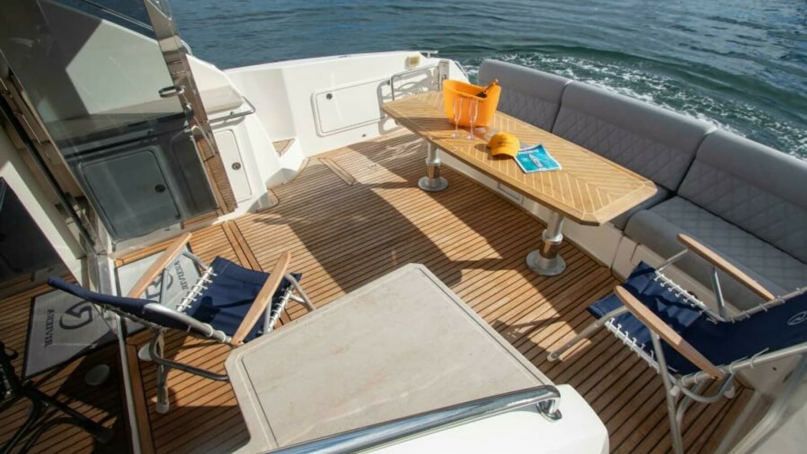 2012 Riviera 50 Sport Yacht "Contessa" - Spacious Aft Deck with Seating