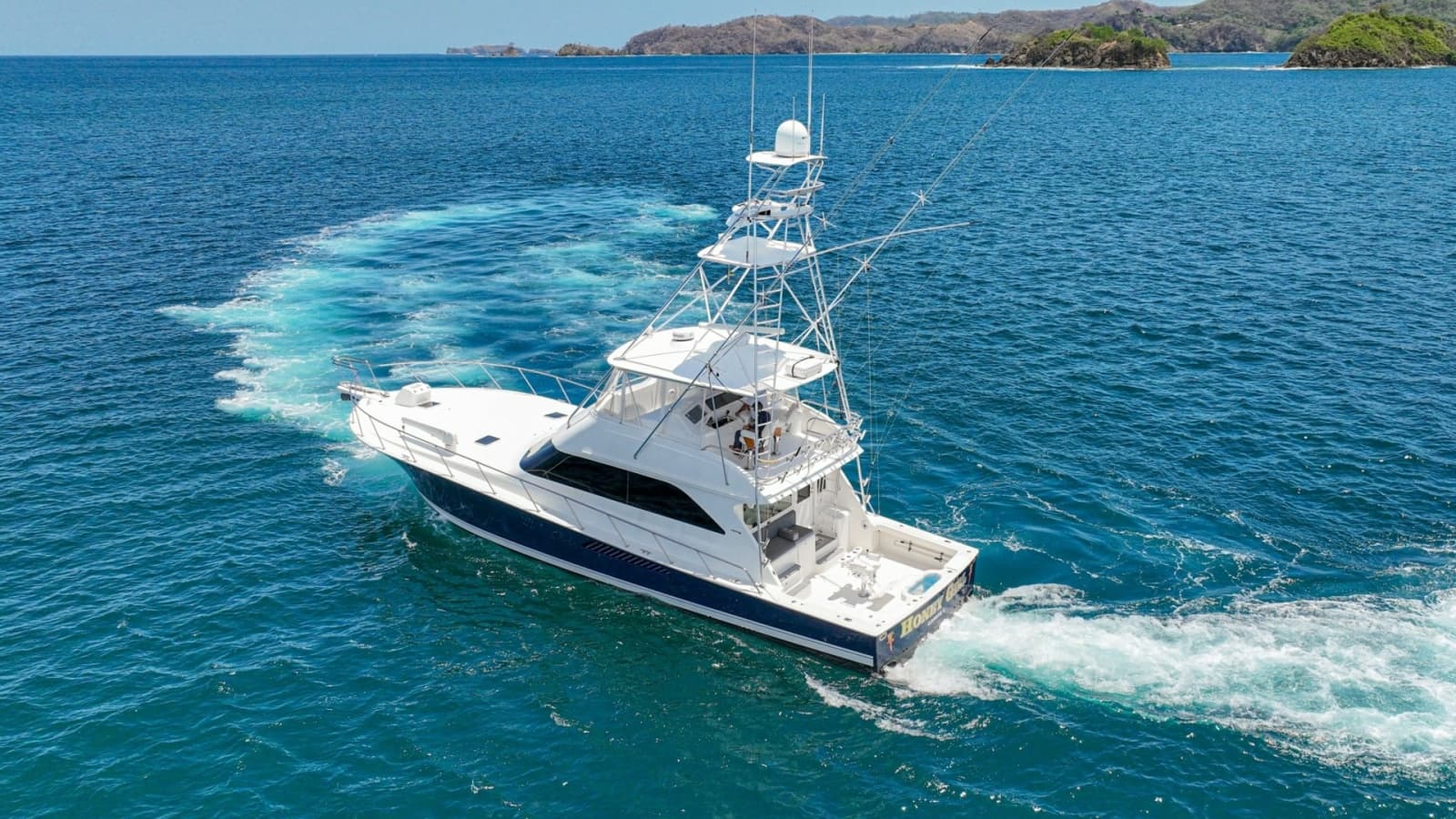 Aerial View of Viking 61 Convertible