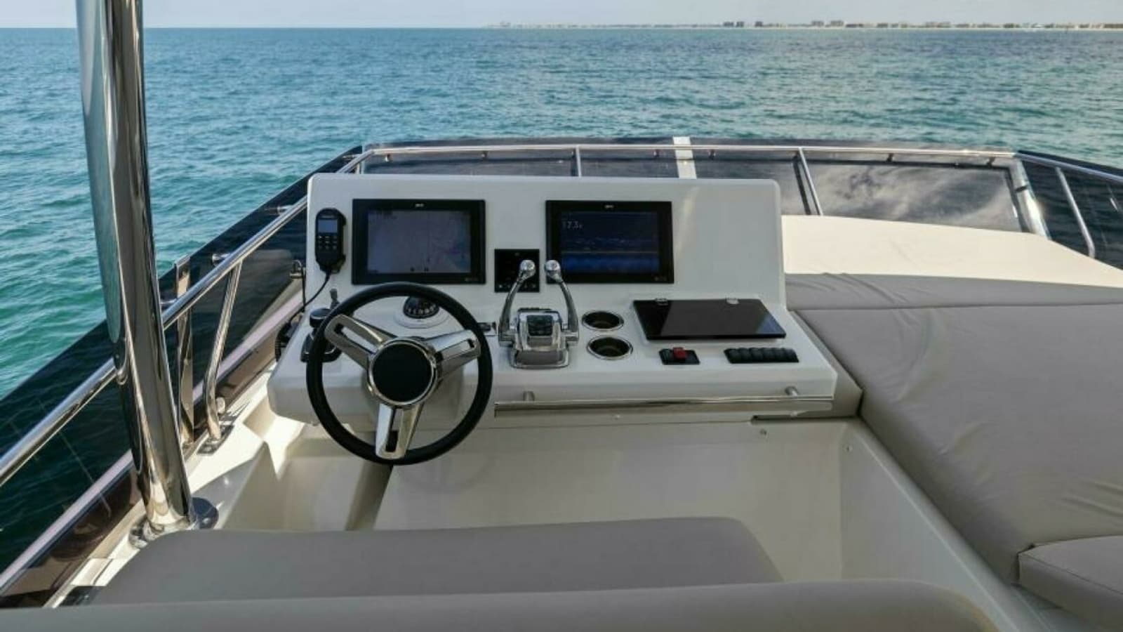 2022 59 Prestige Flybridge - How Sweet It Its - Flybridge Helm