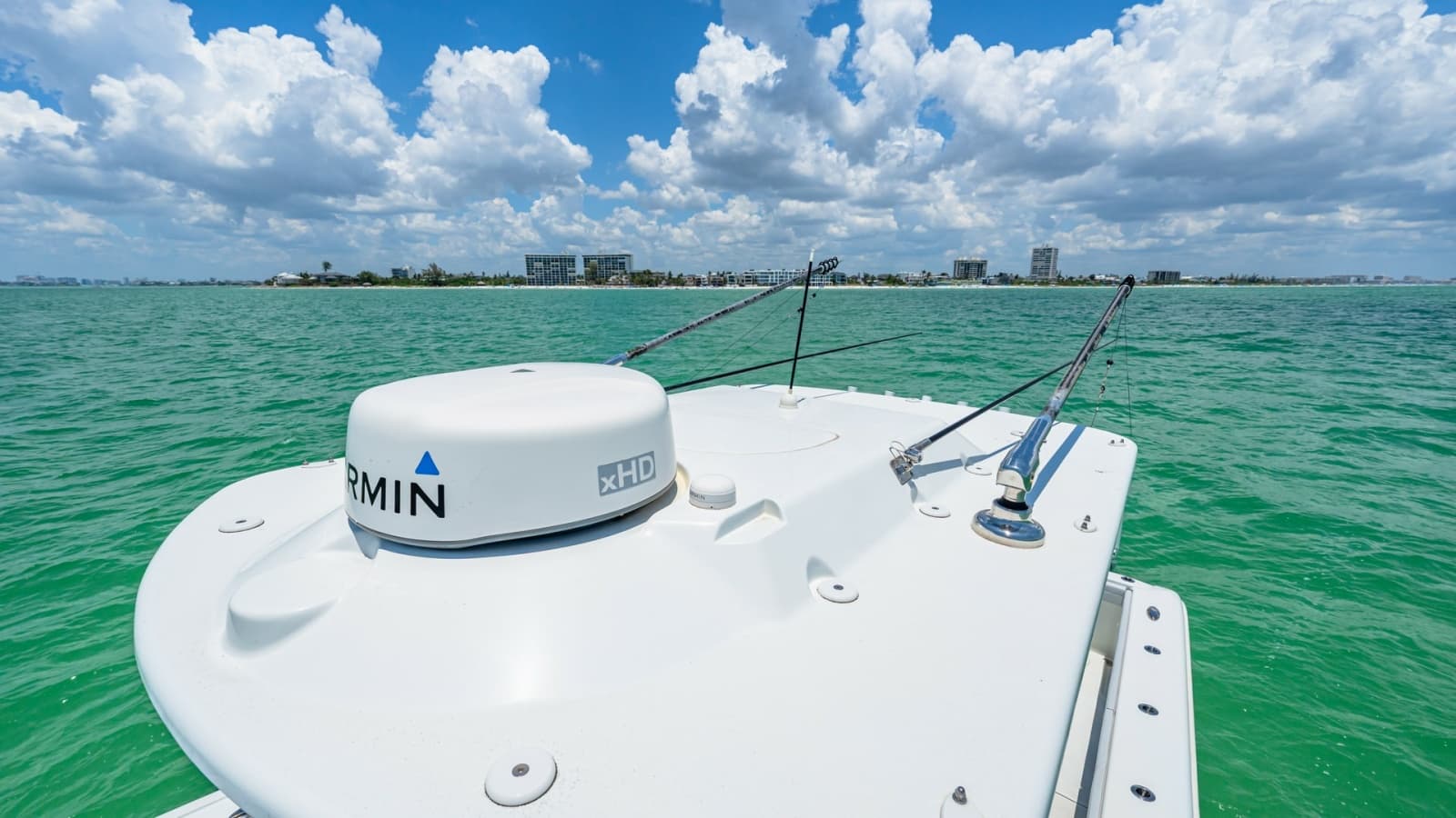 Bow with Garmin Radar System