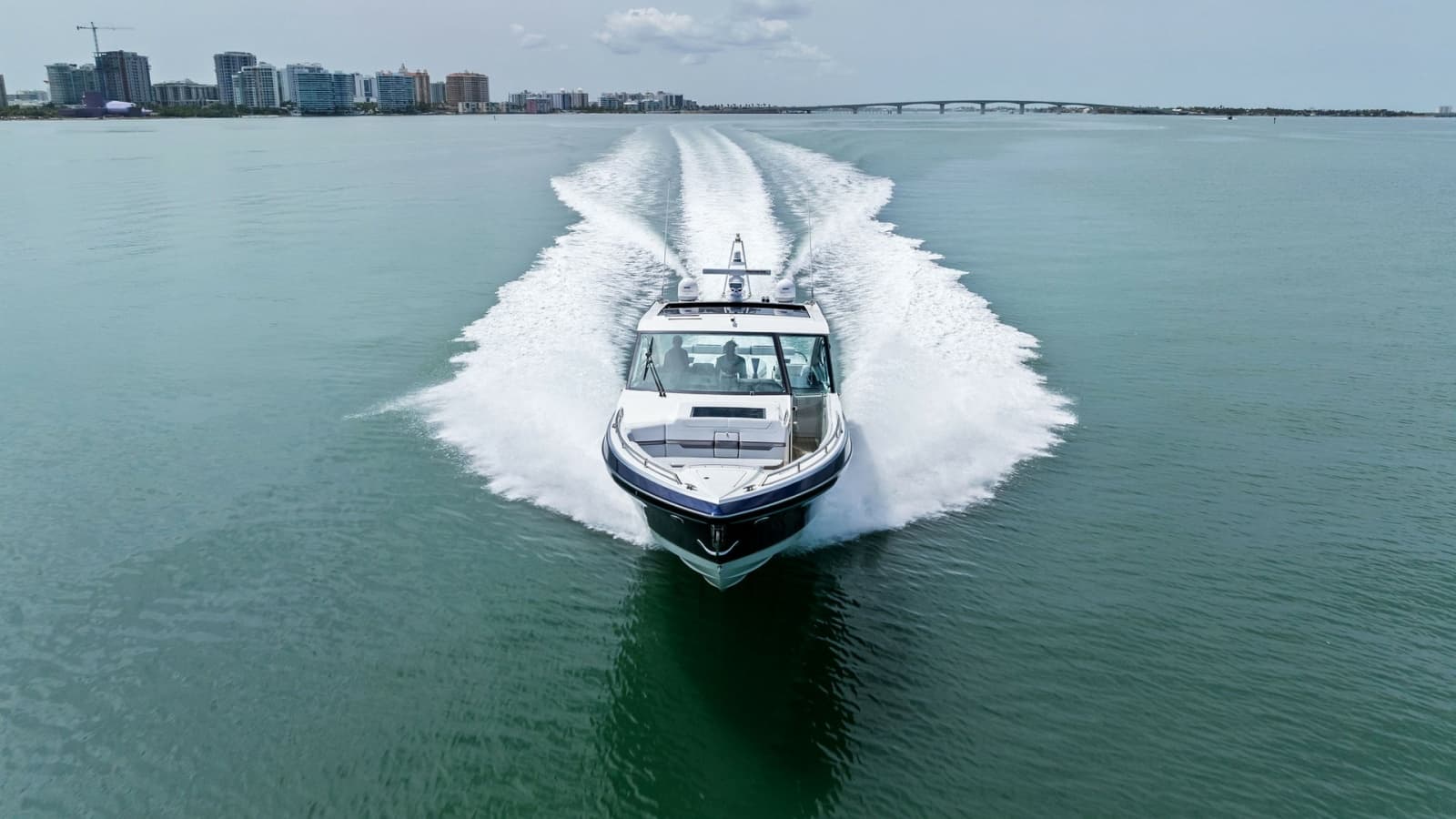 Aerial View of Bow in Motion