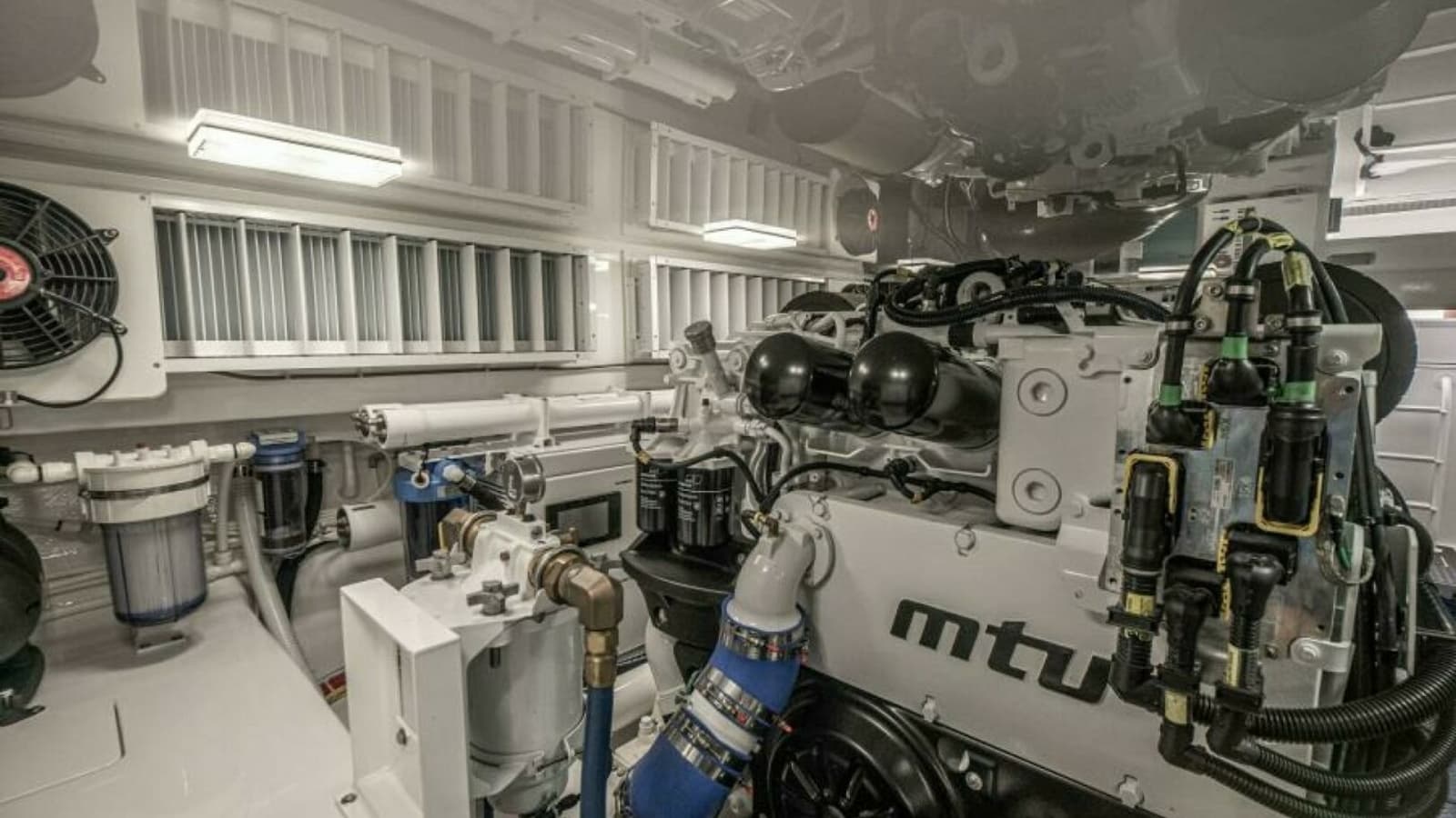 Engine Room with MTU Engines