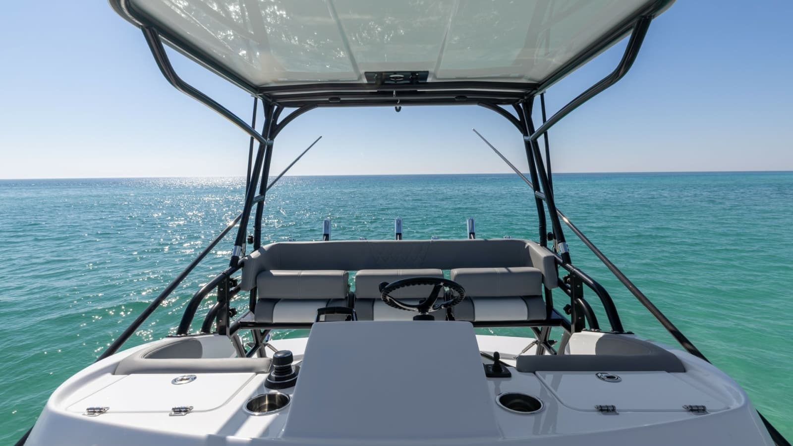 Helm Station with Overhead Canopy