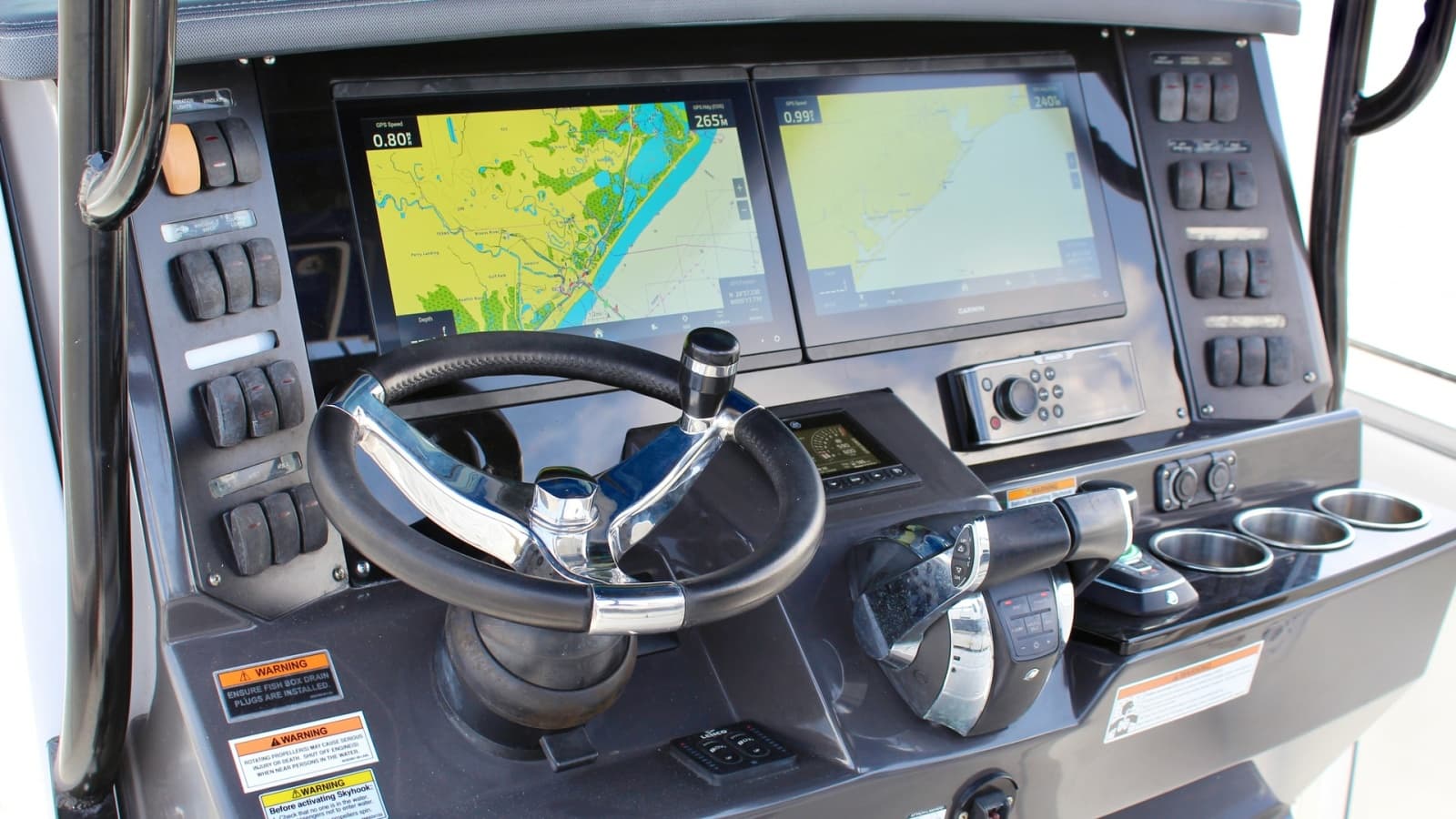 Helm Station with Dual Displays