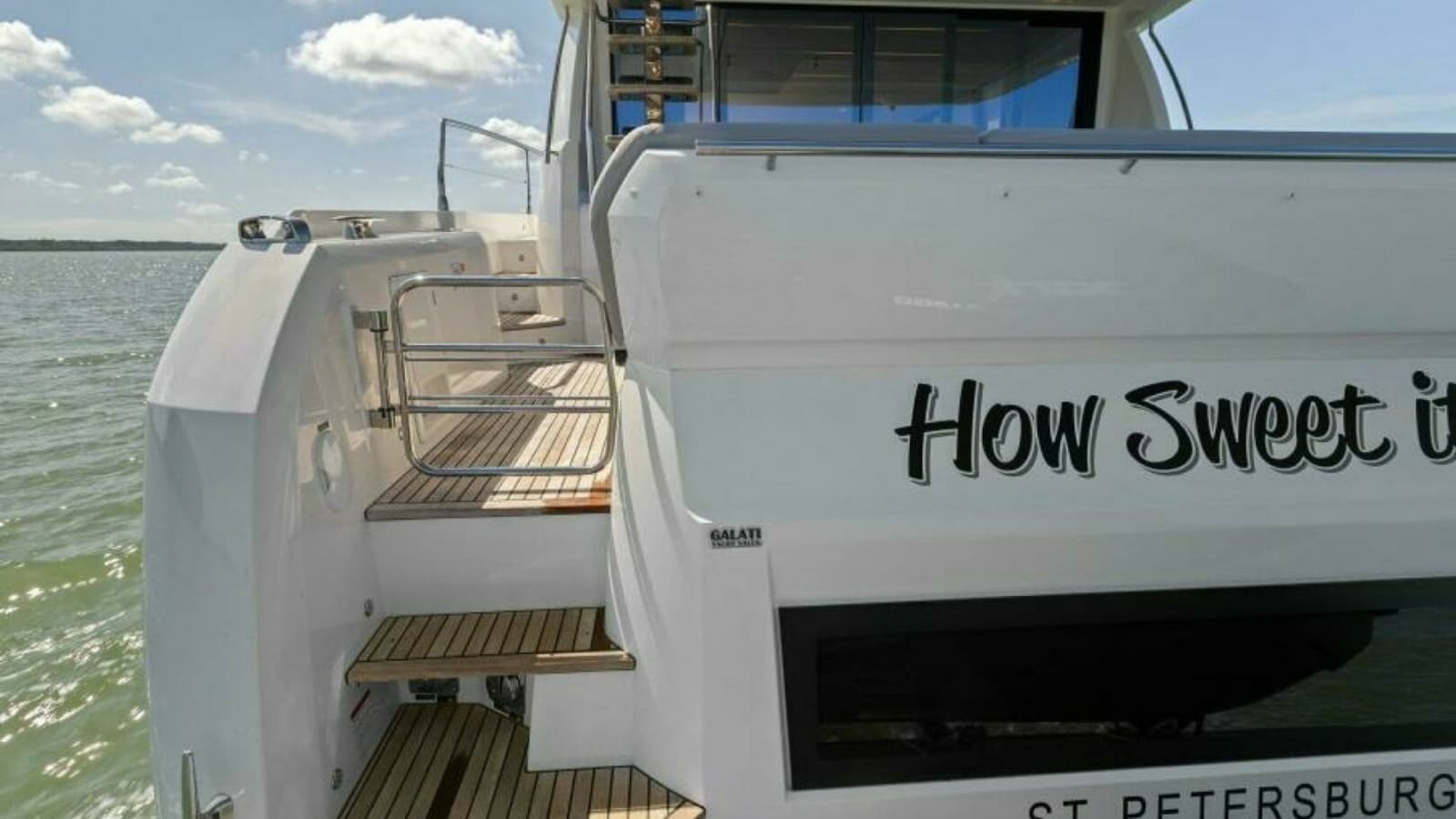 2022 59 Prestige Flybridge - How Sweet It Its - Swim Platform