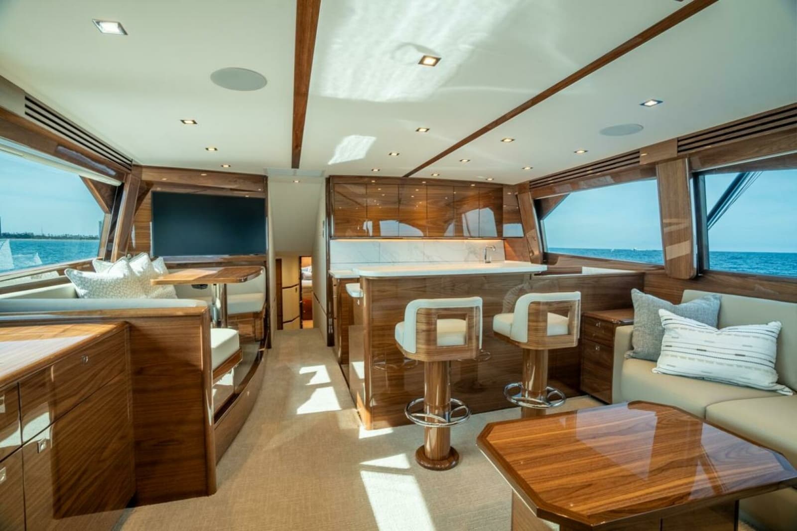 Viking 64 - Salon and Galley