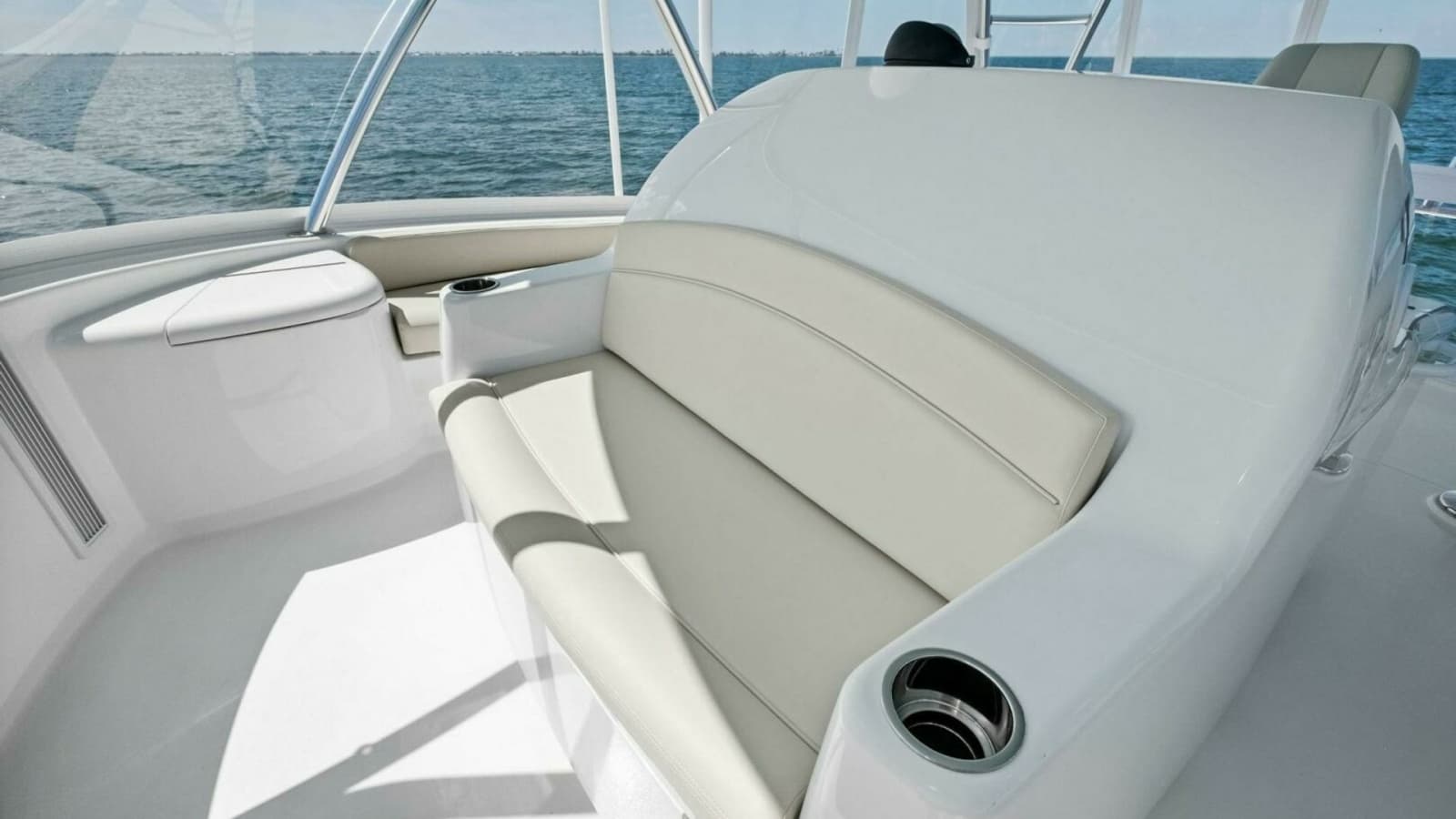 Flybridge Seating Area with Ocean View