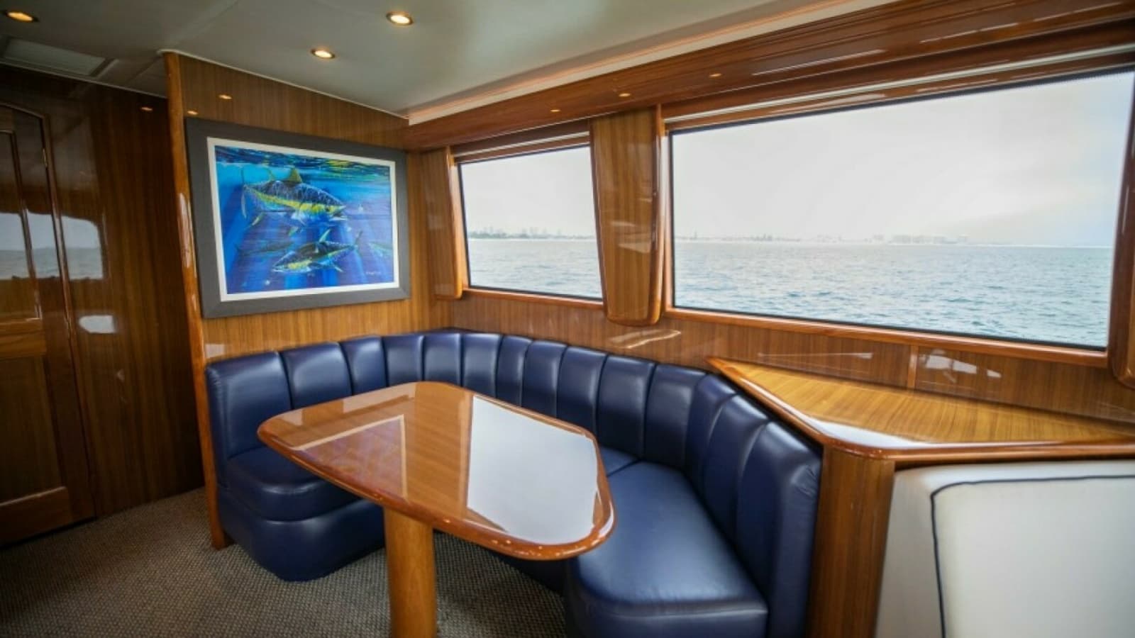 2006 Viking 74 Enclosed Bridge "KickBack" - Dinette Area