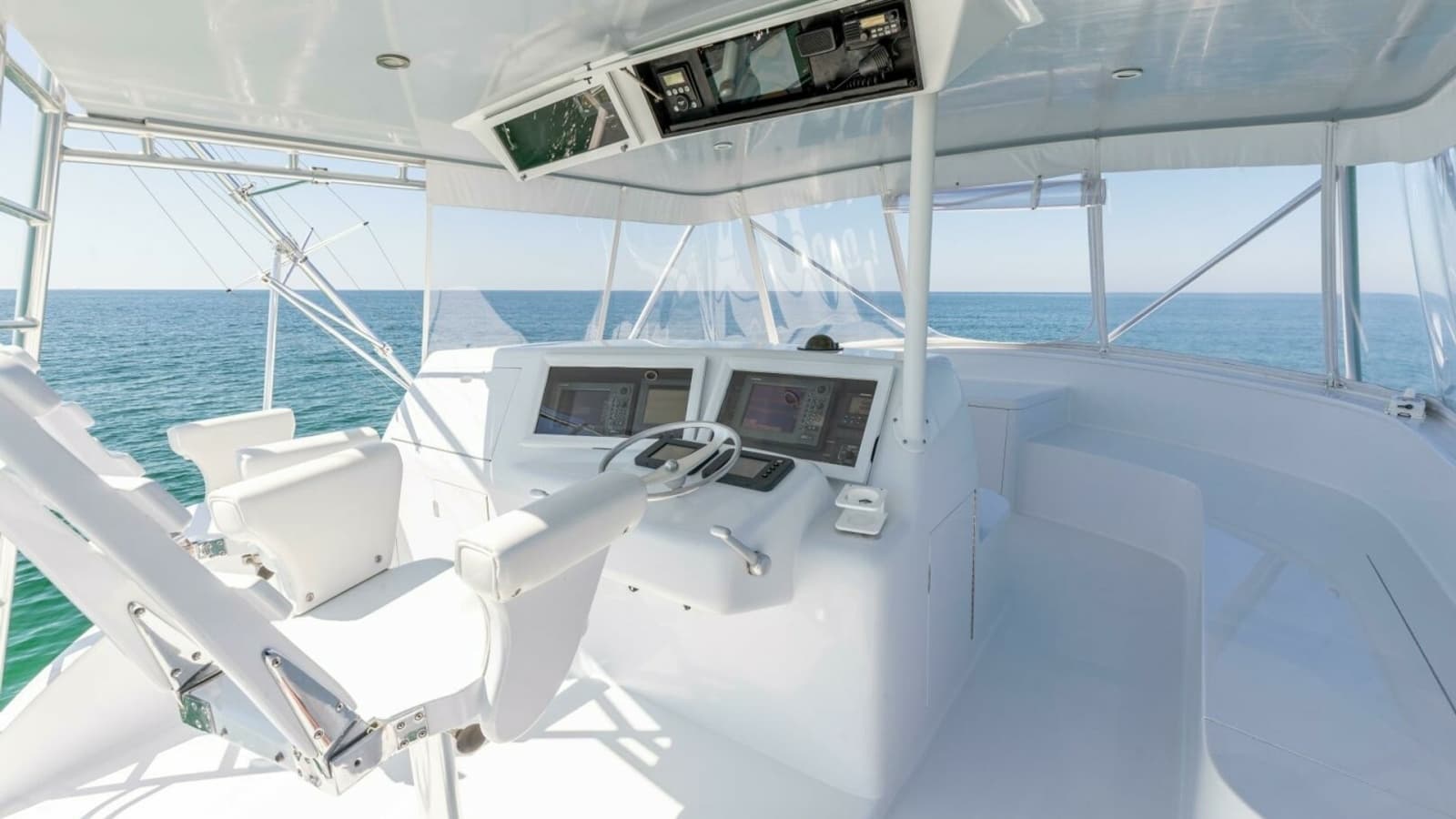 1998 Miller Marine 60' Convertible CAT'N'AROUND-Helm 5
