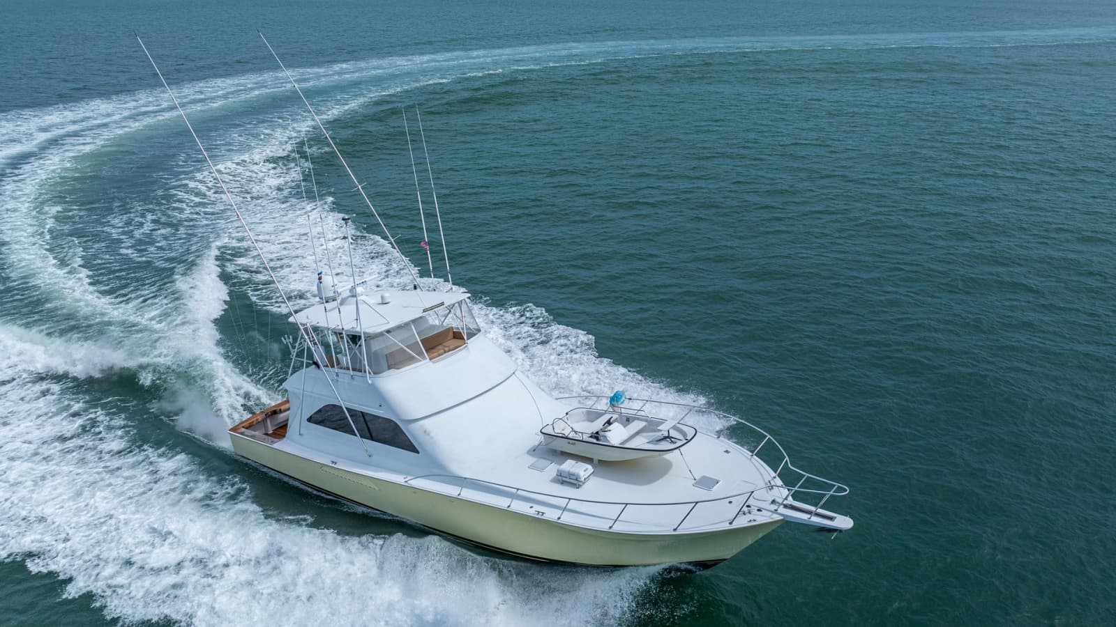 Aerial View of Viking 61 Convertible