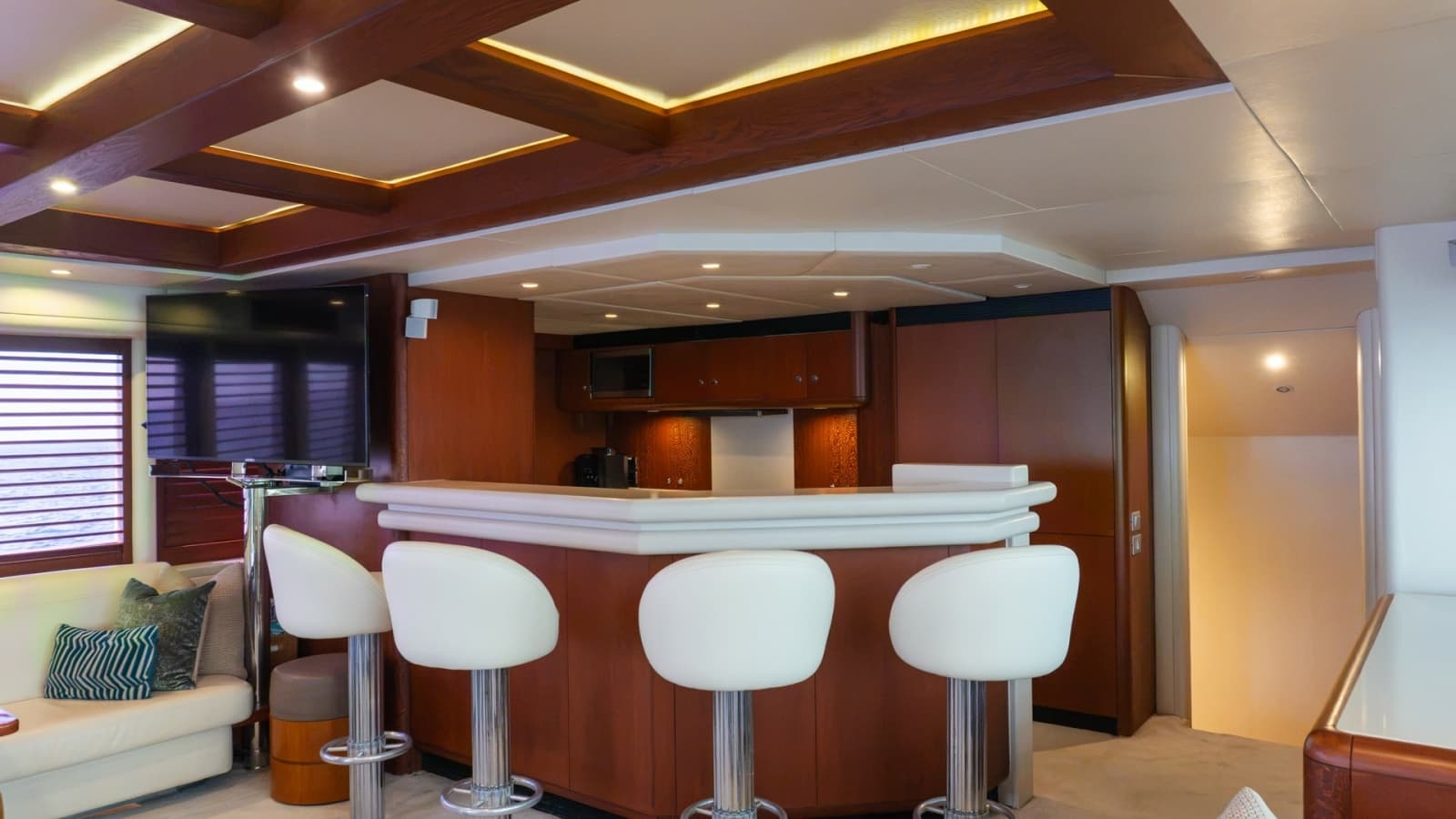 Stylish Interior Bar and Lounge Area