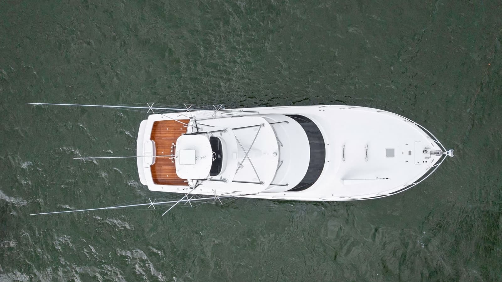 Aerial View of Flybridge and Deck