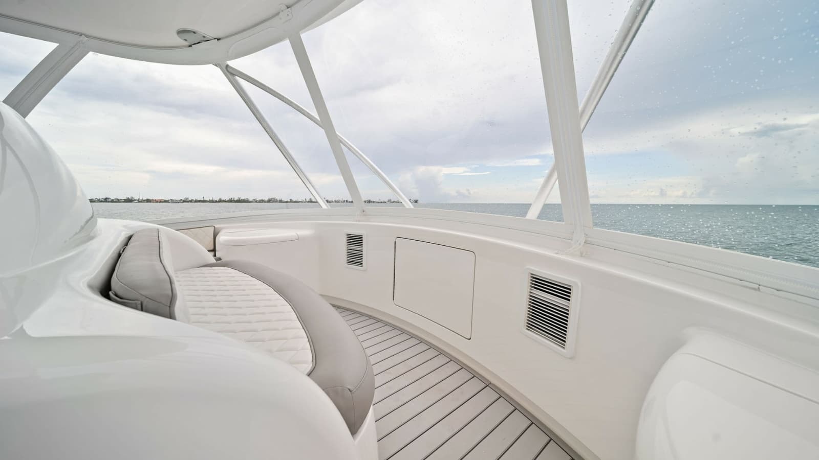 Flybridge Seating Area with Ocean View