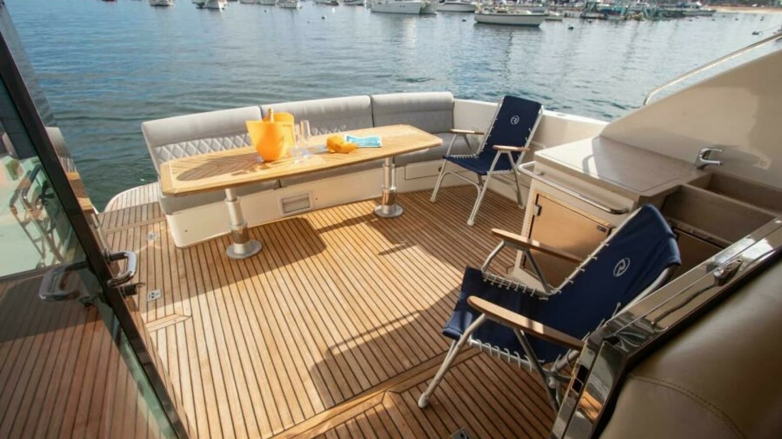2012 Riviera 50 Sport Yacht "Contessa" - Spacious Aft Deck with Seating