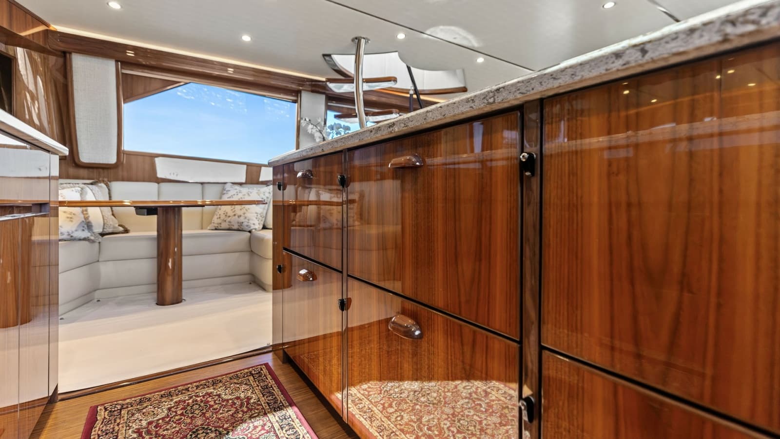 Galley and Salon View