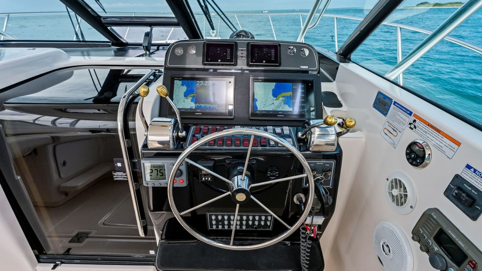 Helm Station with Navigation Displays