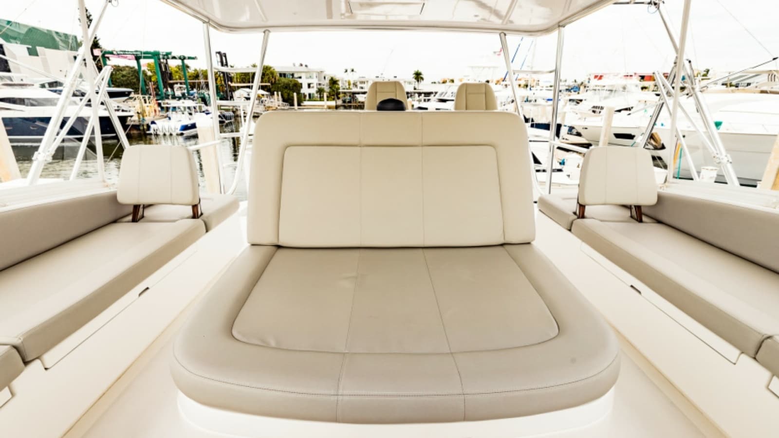 2020 Bertram 61 Convertible "SINE METU" - Flybridge Seating Area