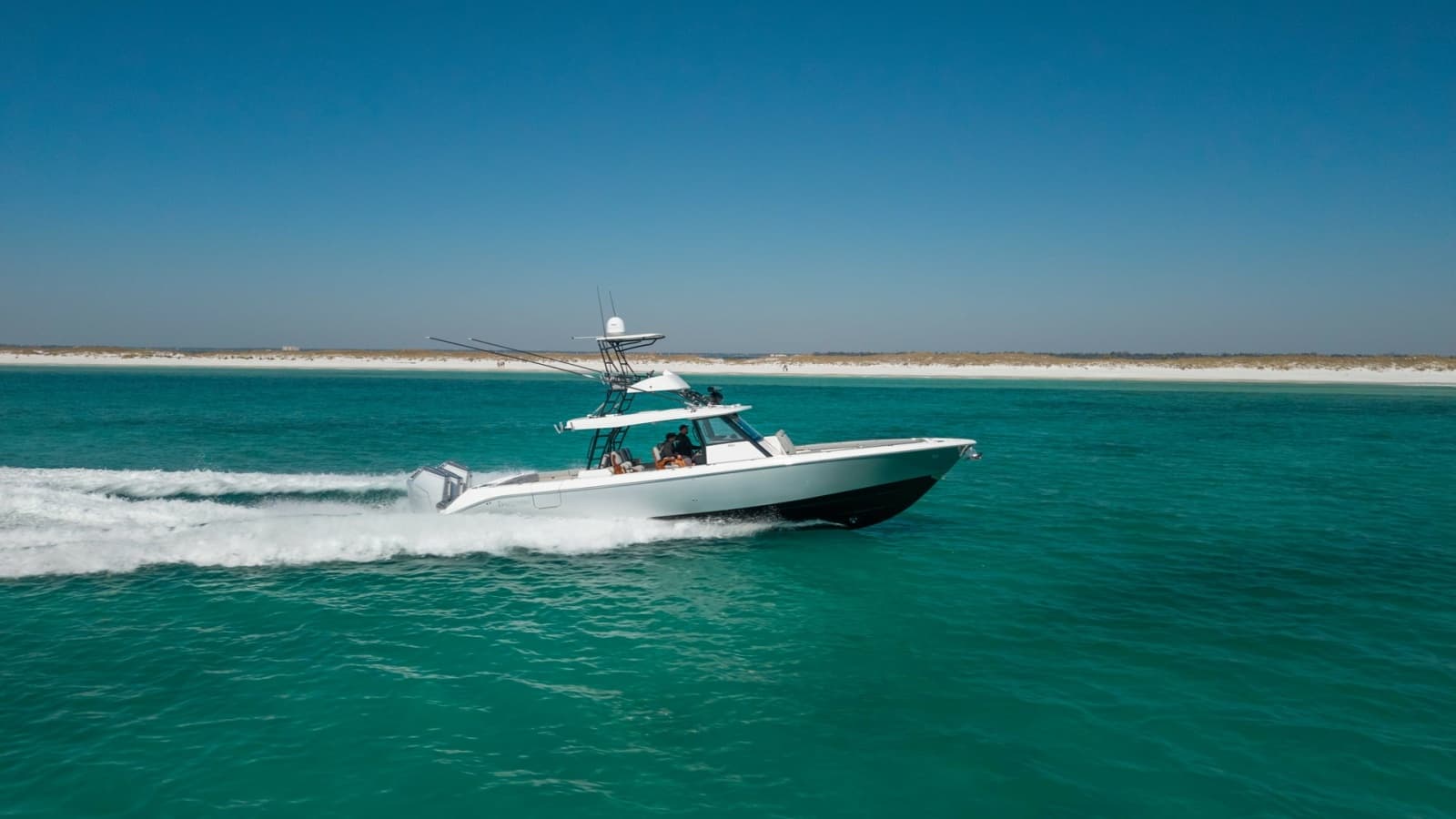 Side View Cruising on Open Water